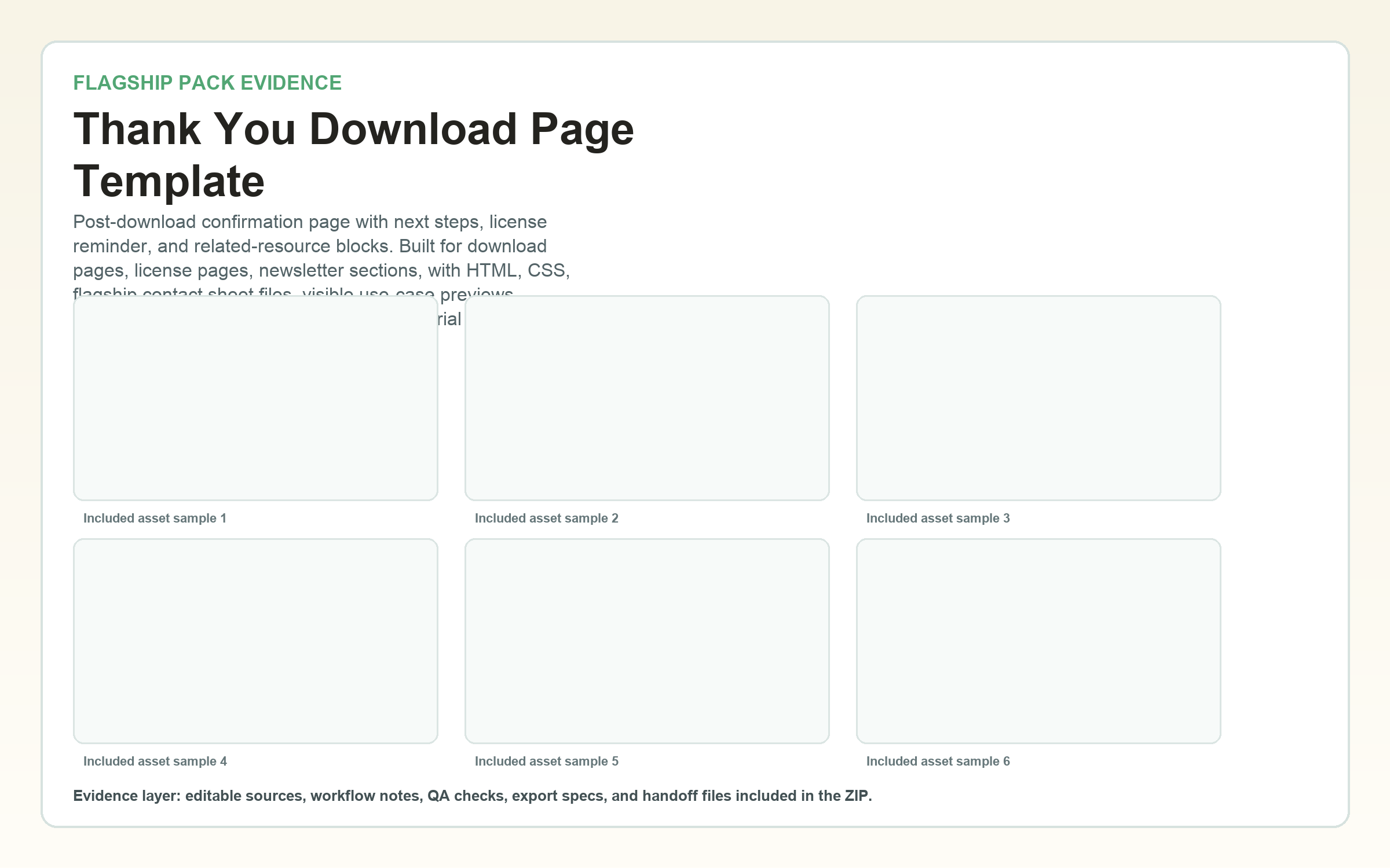 Thank You Download Page Template flagship contact sheet