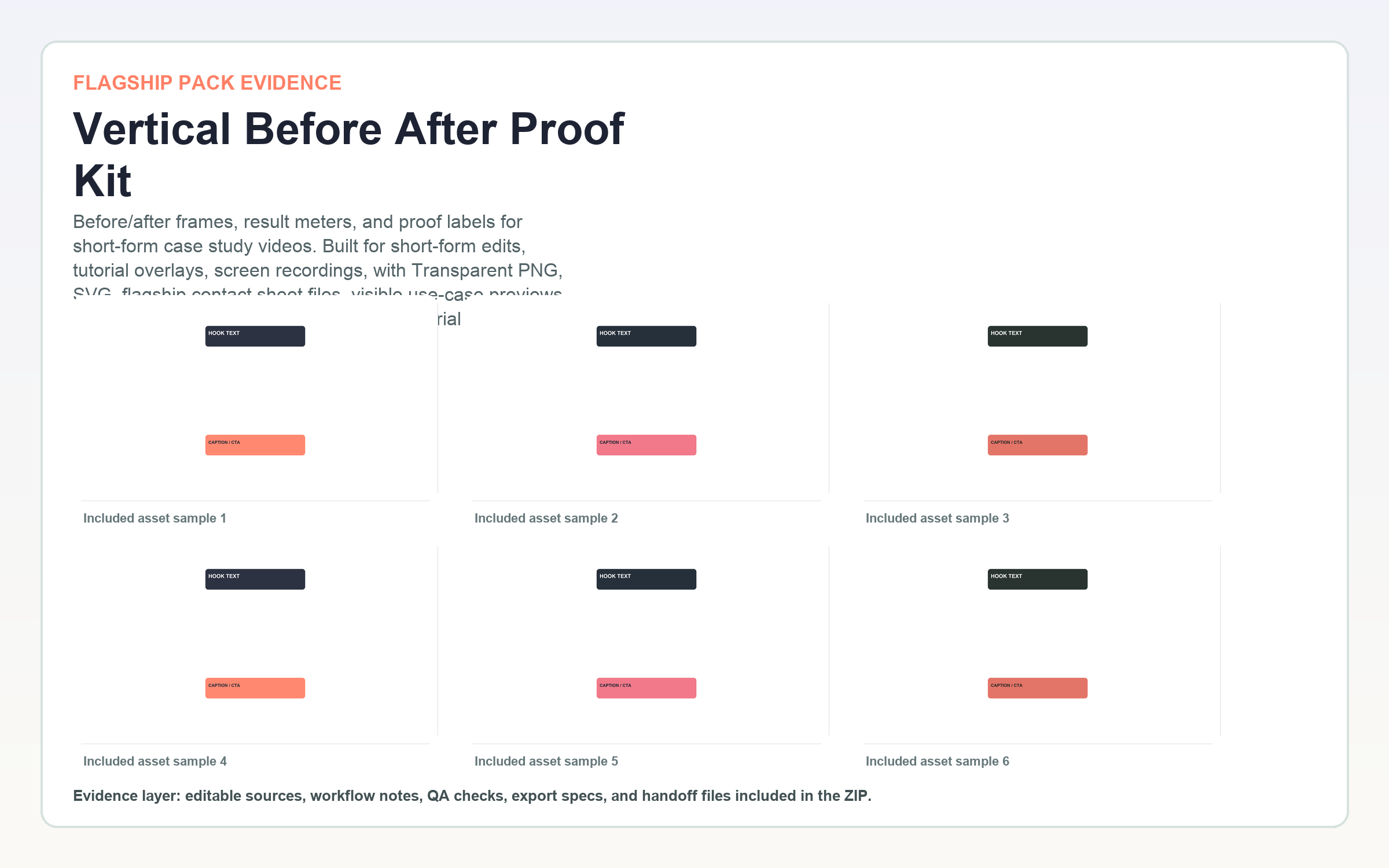 Vertical Before After Proof Kit flagship contact sheet
