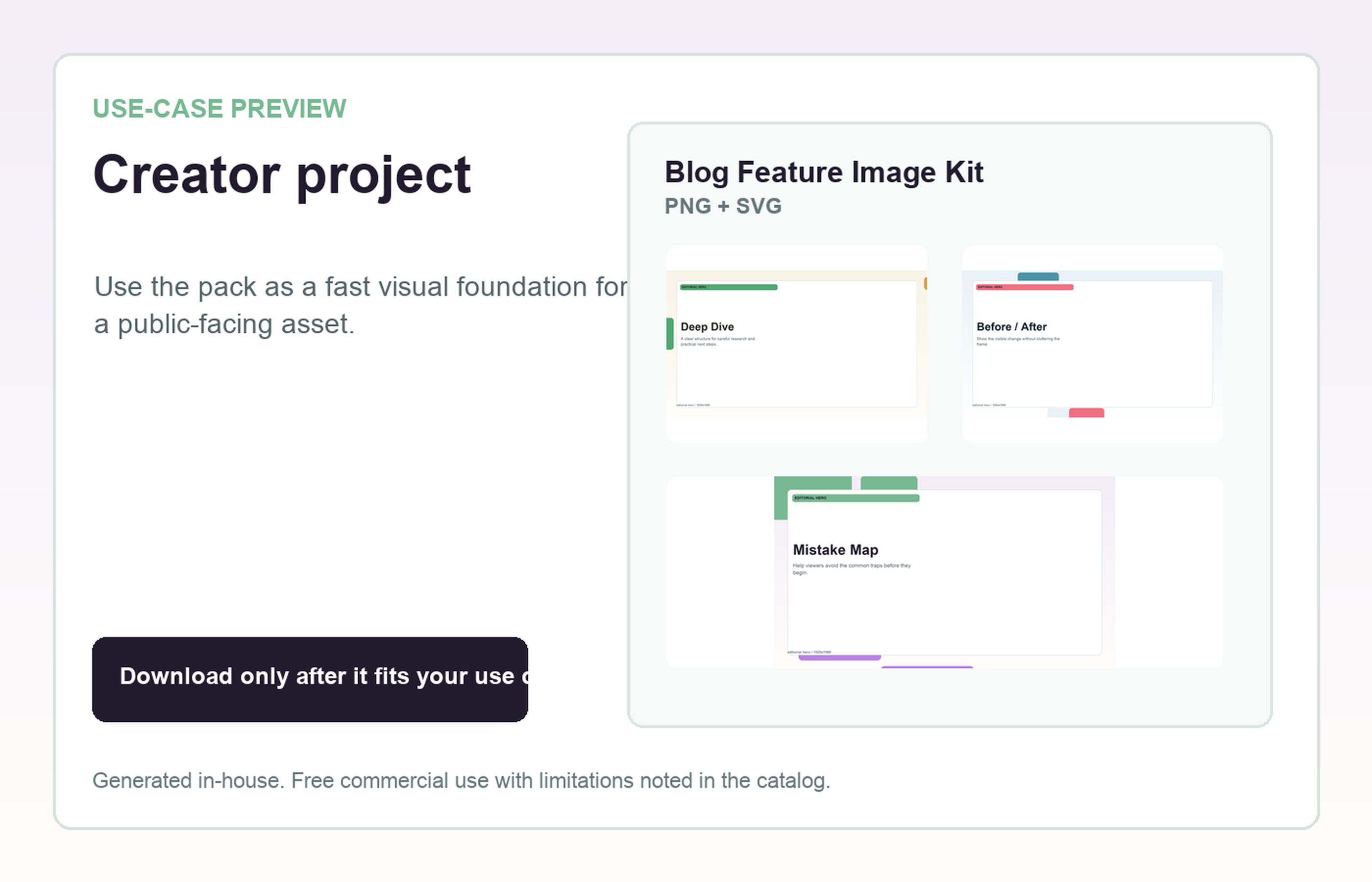Blog Feature Image Kit Creator project use-case preview