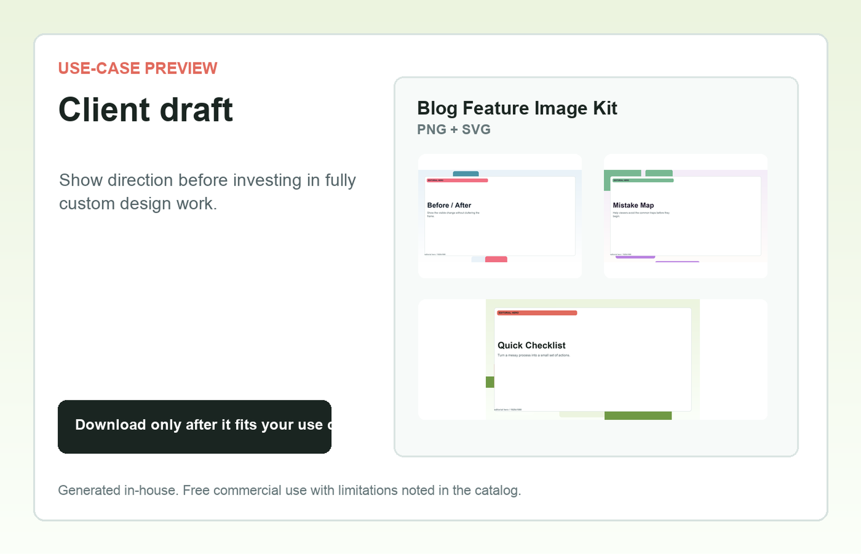 Blog Feature Image Kit Client draft use-case preview