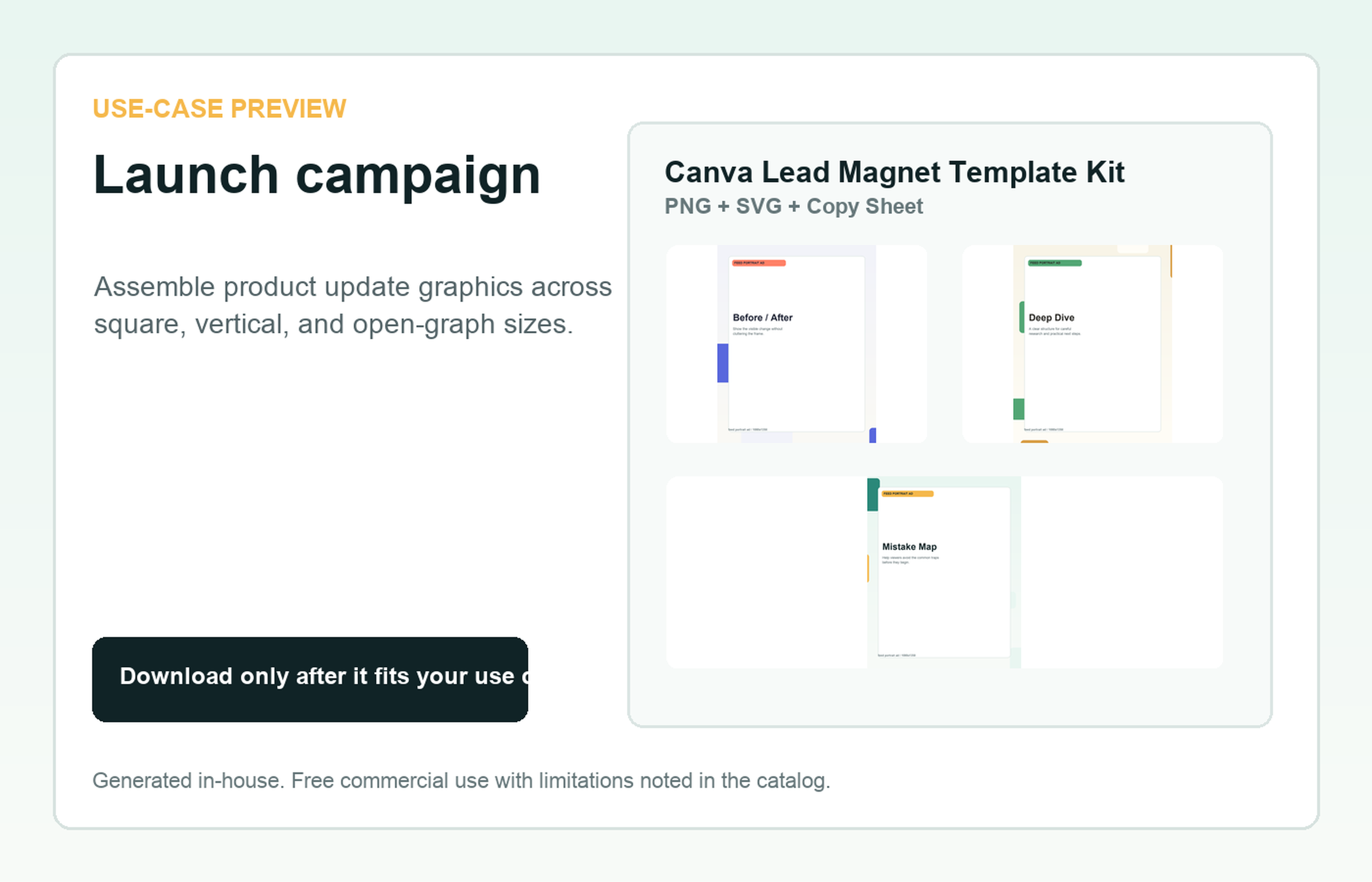 Canva Lead Magnet Template Kit Launch campaign use-case preview
