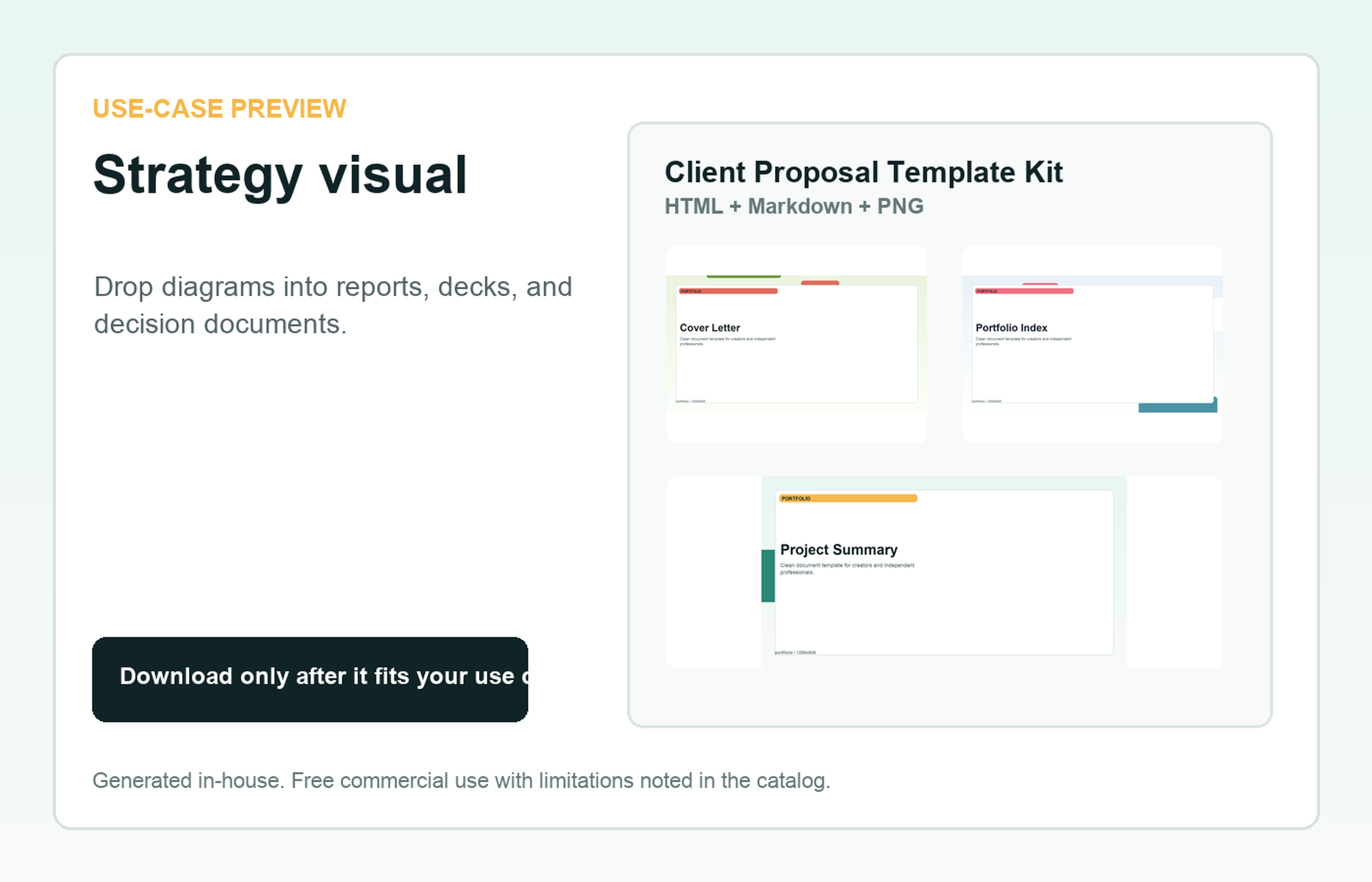 Client Proposal Template Kit Strategy visual use-case preview