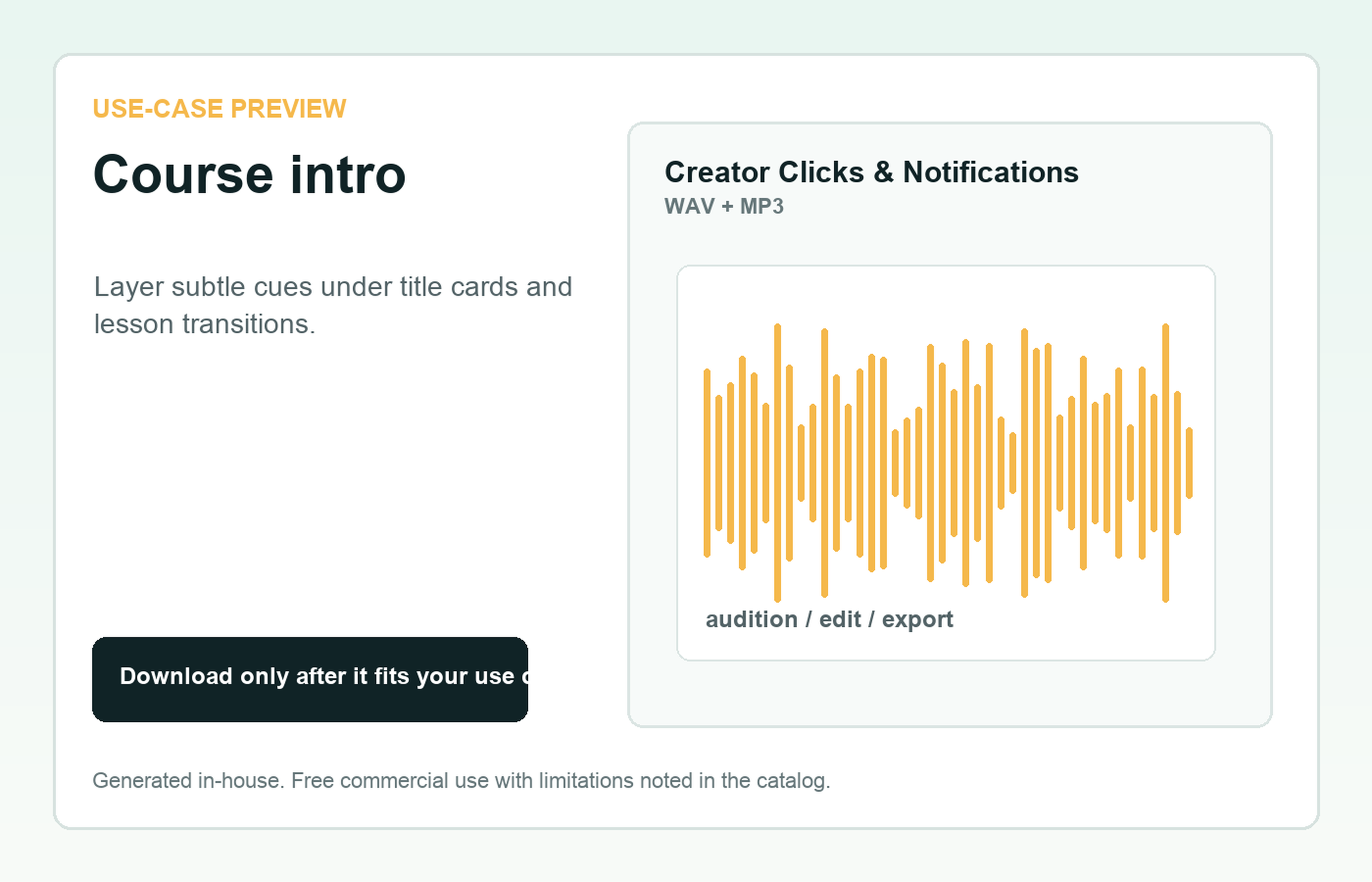Creator Clicks & Notifications Course intro use-case preview