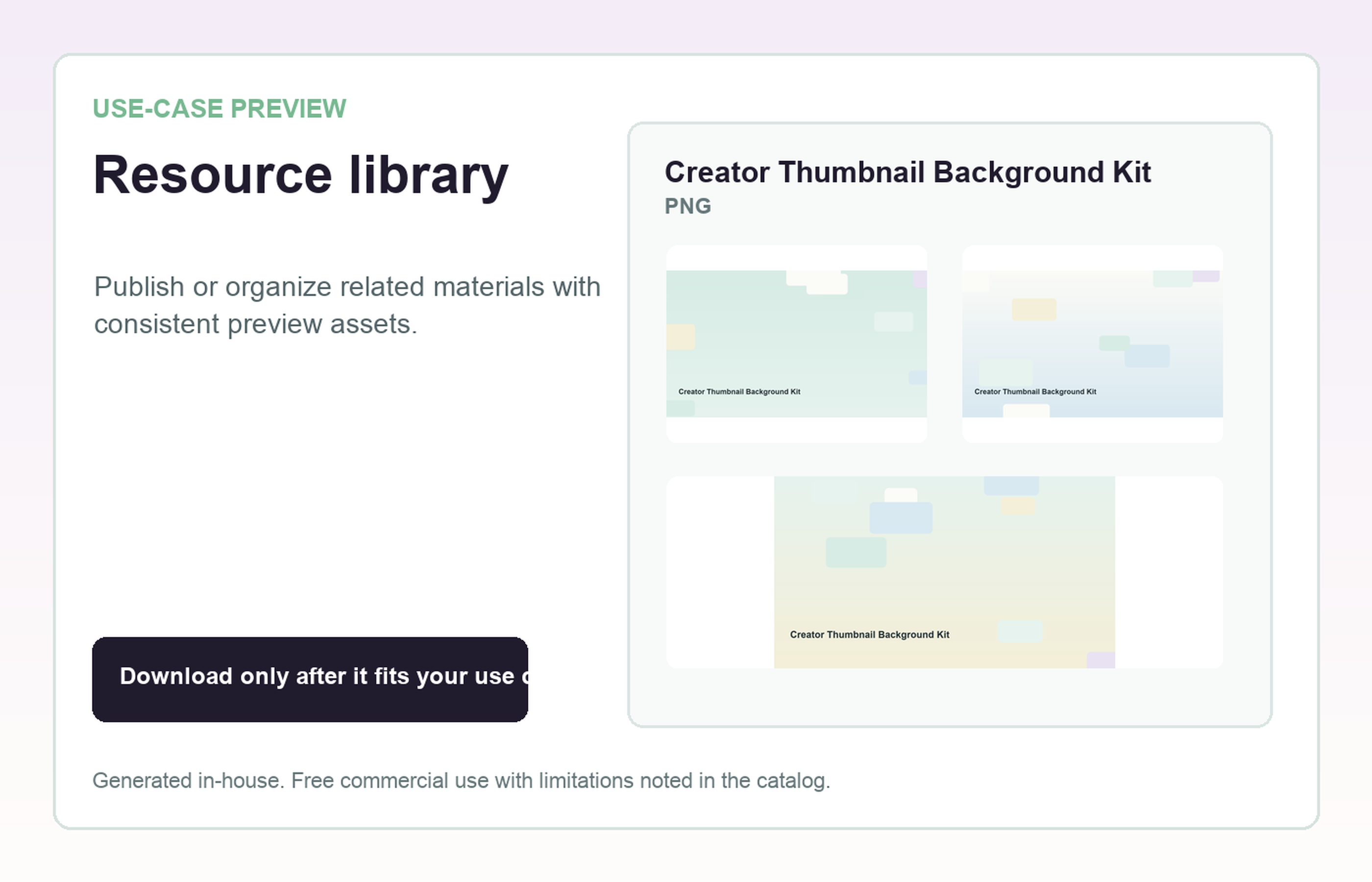 Creator Thumbnail Background Kit Resource library use-case preview