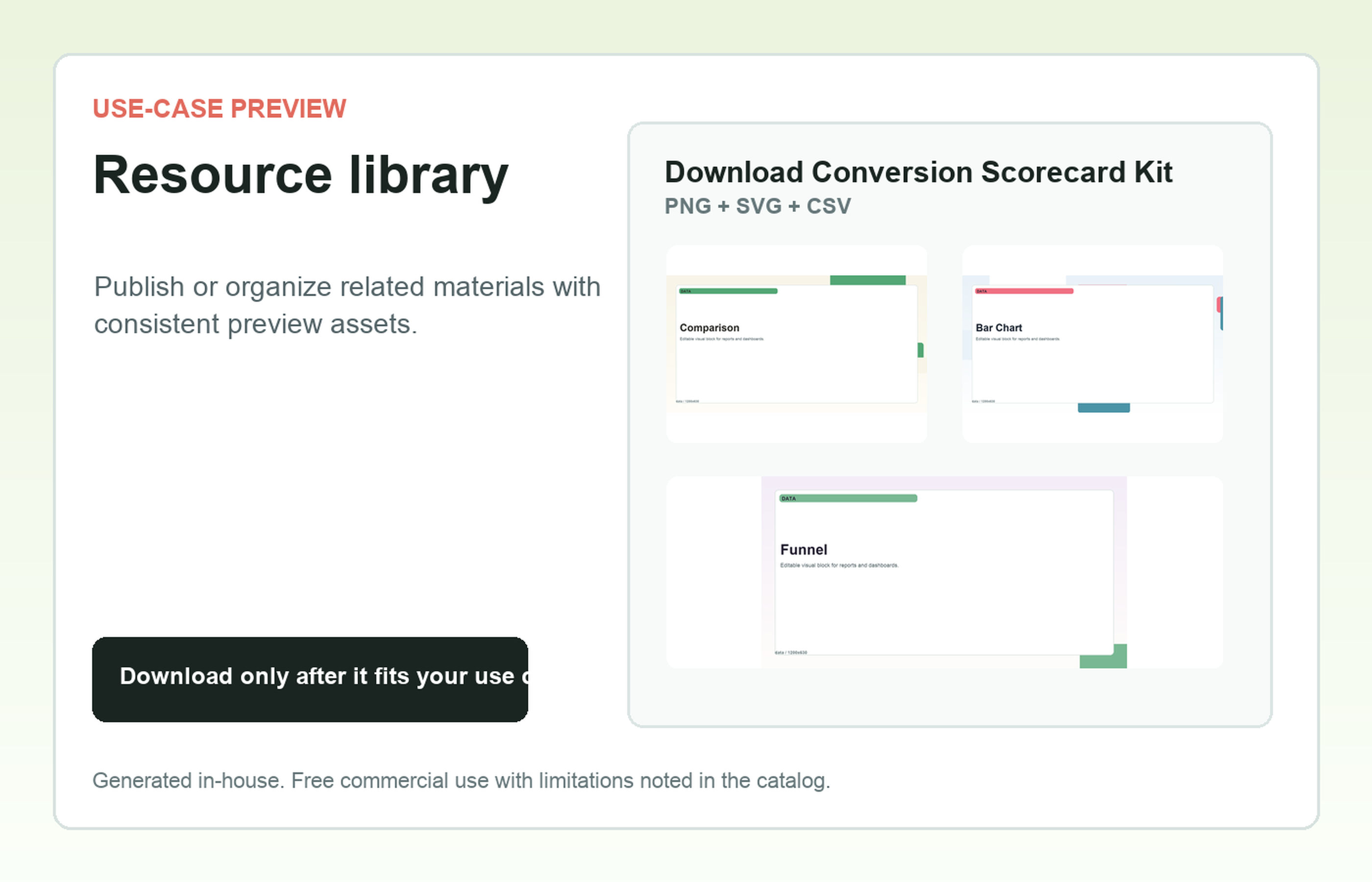Download Conversion Scorecard Kit Resource library use-case preview