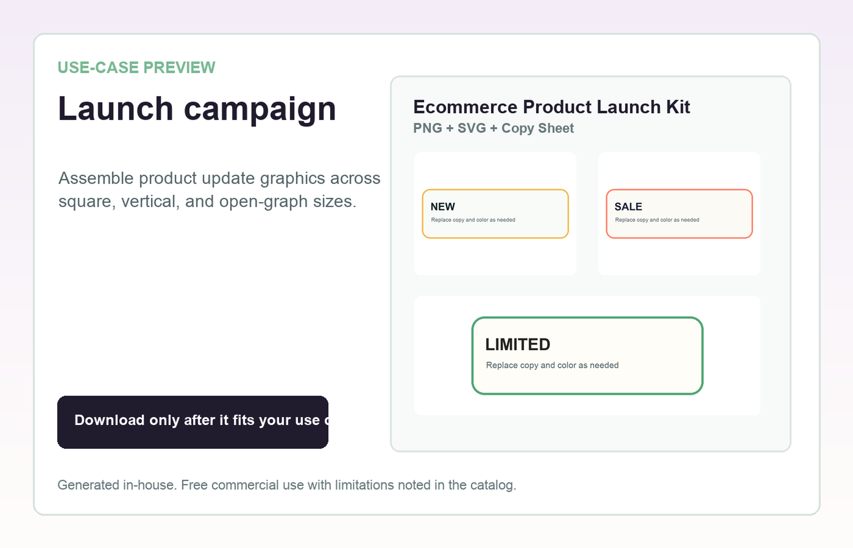 Ecommerce Product Launch Kit Launch campaign use-case preview