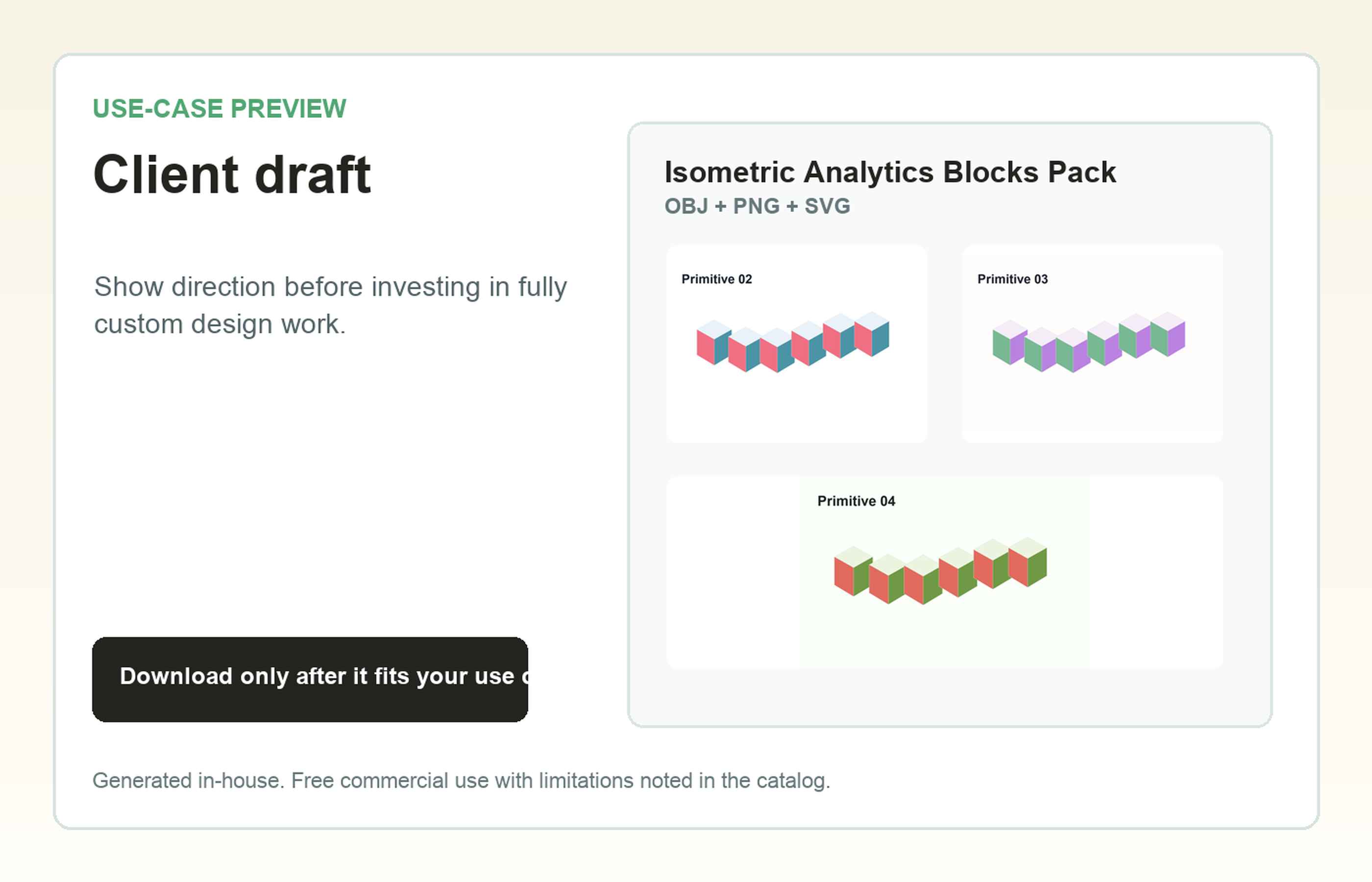 Isometric Analytics Blocks Pack Client draft use-case preview