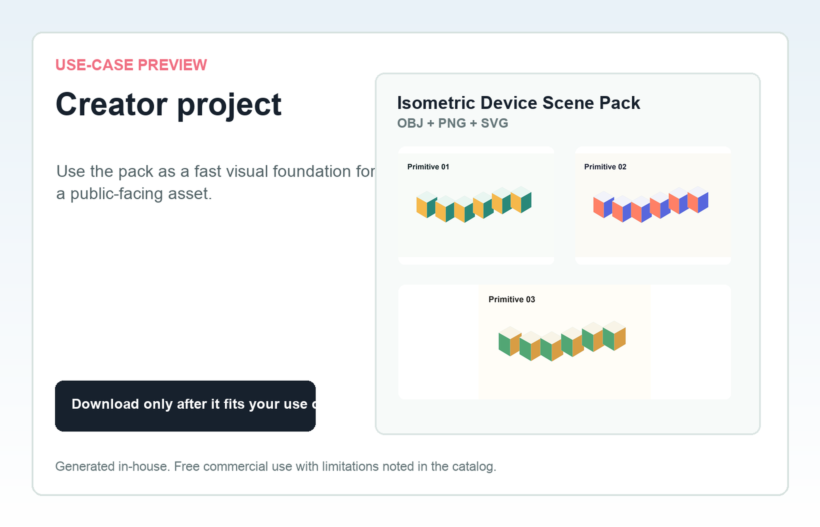 Isometric Device Scene Pack Creator project use-case preview