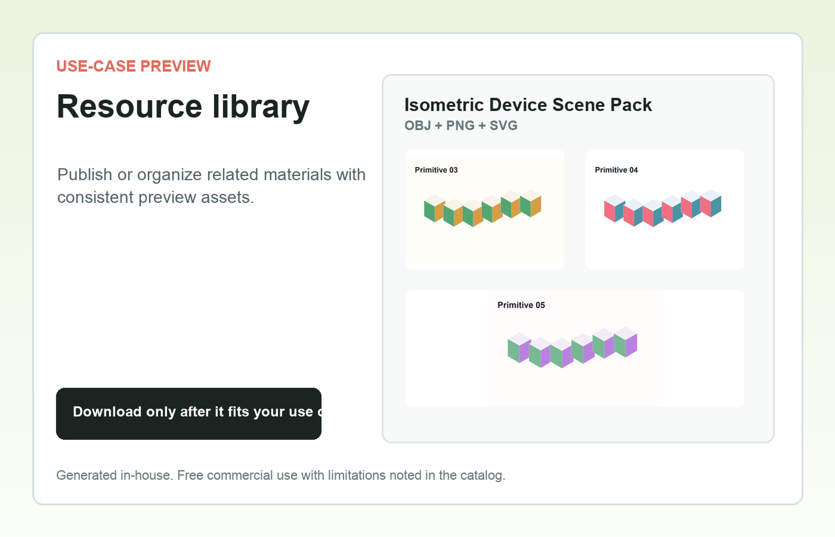Isometric Device Scene Pack Resource library use-case preview