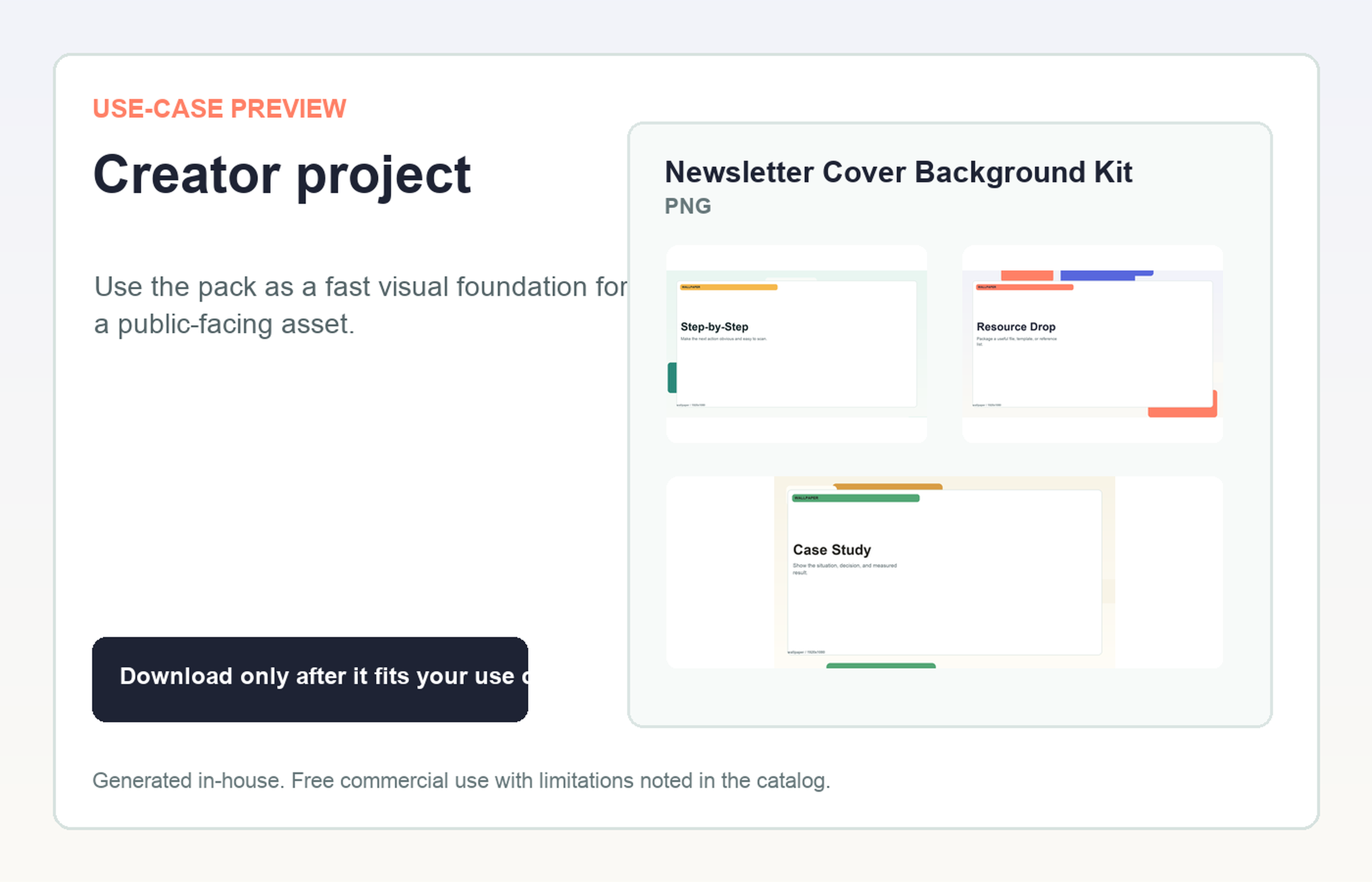 Newsletter Cover Background Kit Creator project use-case preview
