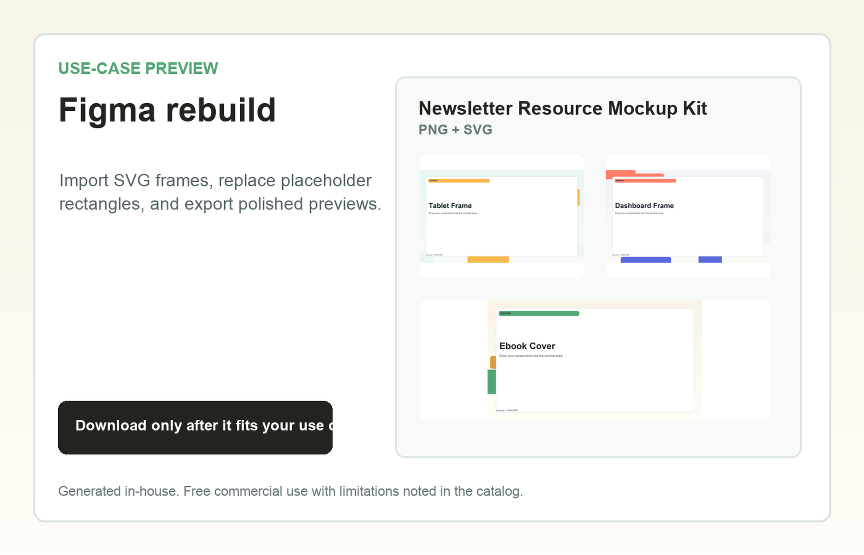 Newsletter Resource Mockup Kit Figma rebuild use-case preview