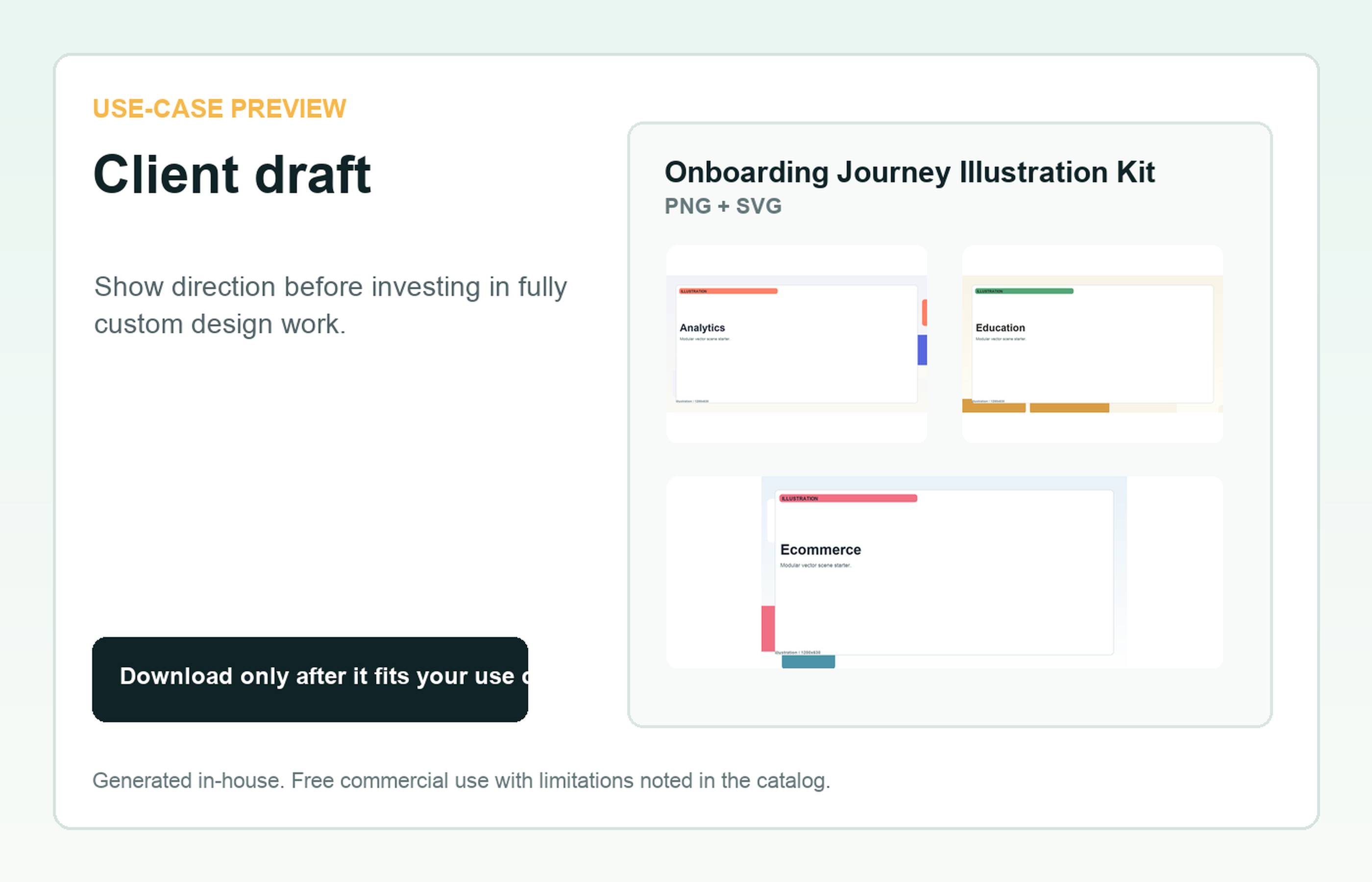 Onboarding Journey Illustration Kit Client draft use-case preview