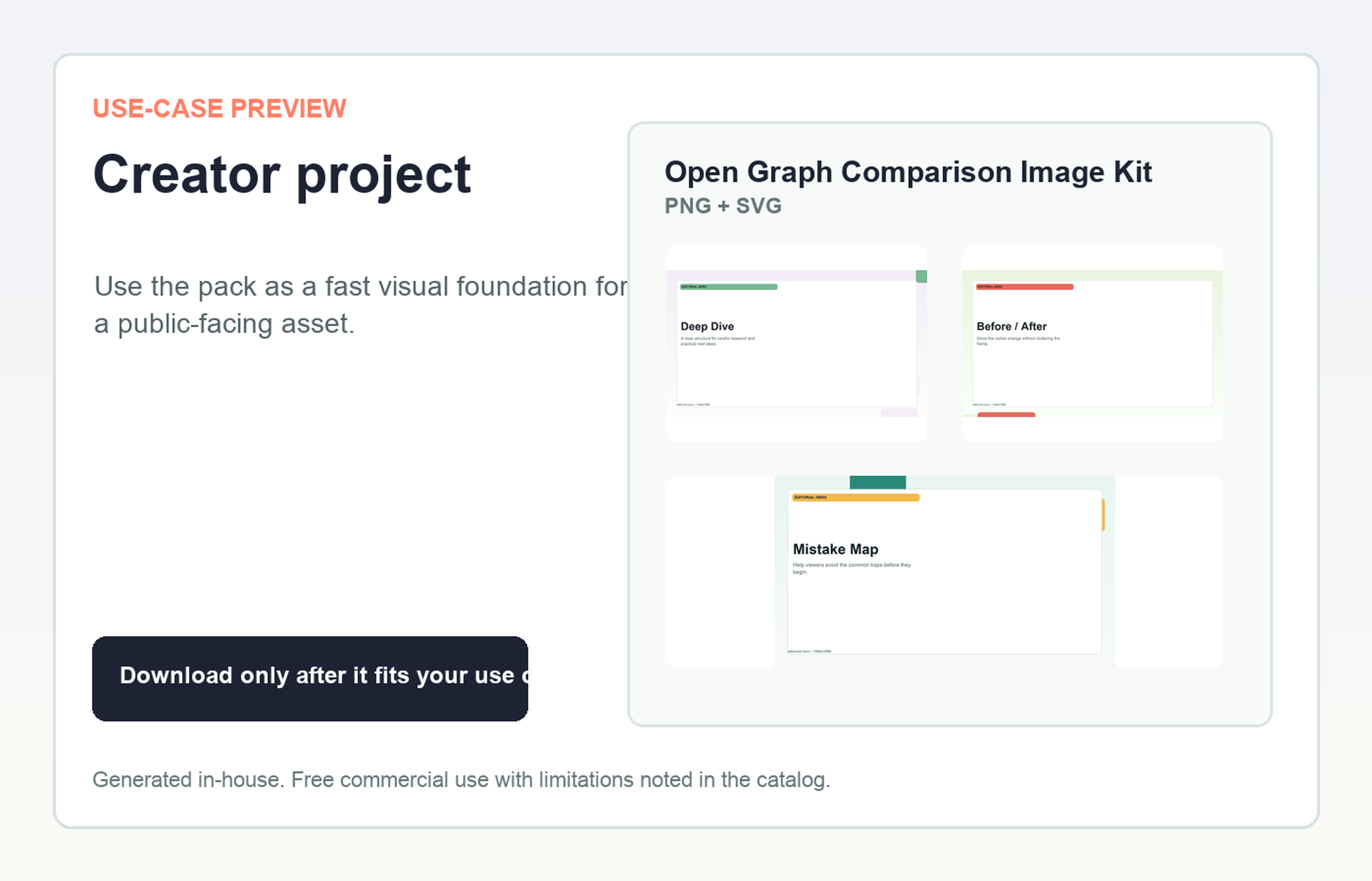 Open Graph Comparison Image Kit Creator project use-case preview