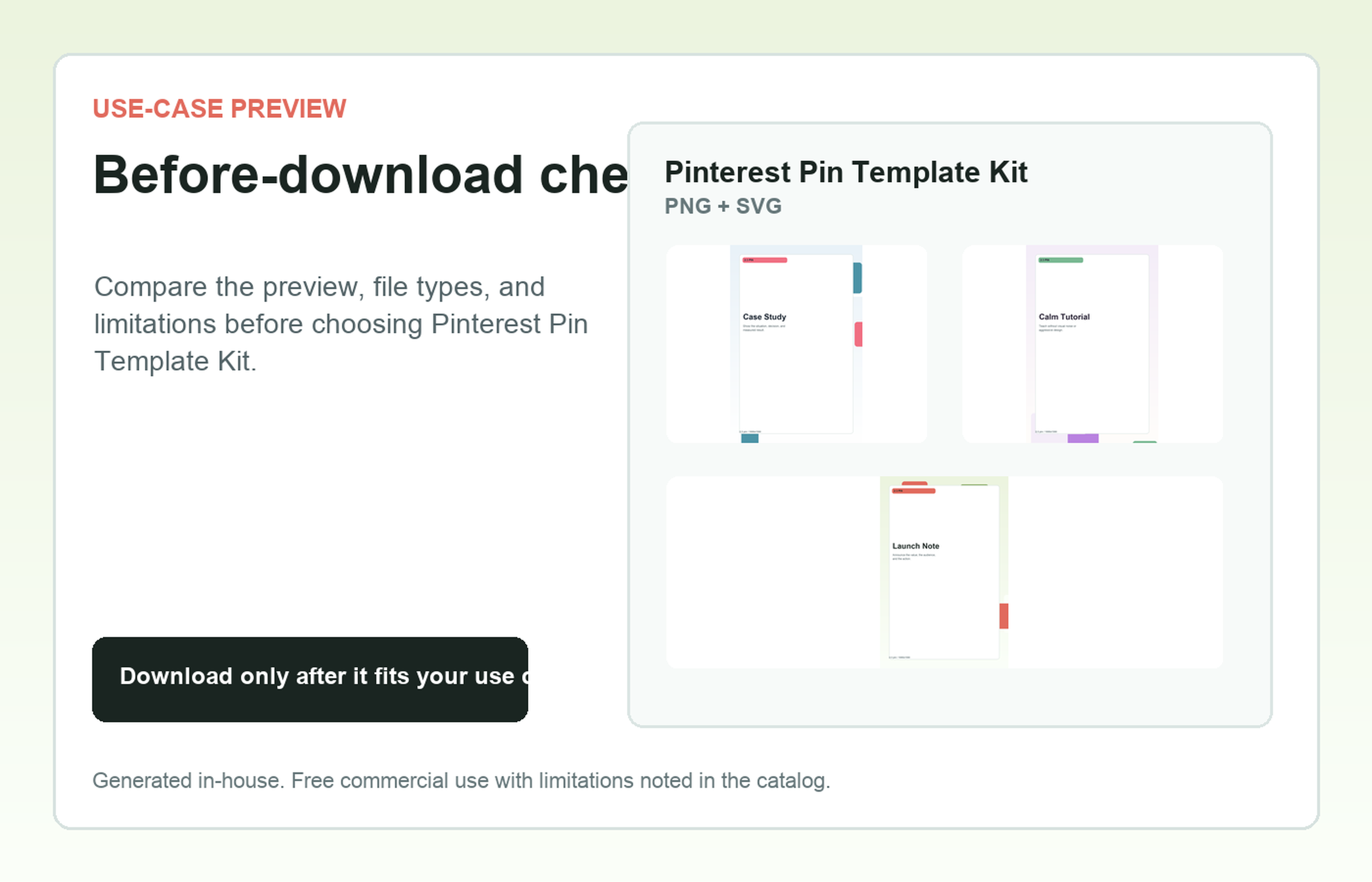 Pinterest Pin Template Kit Before-download check use-case preview