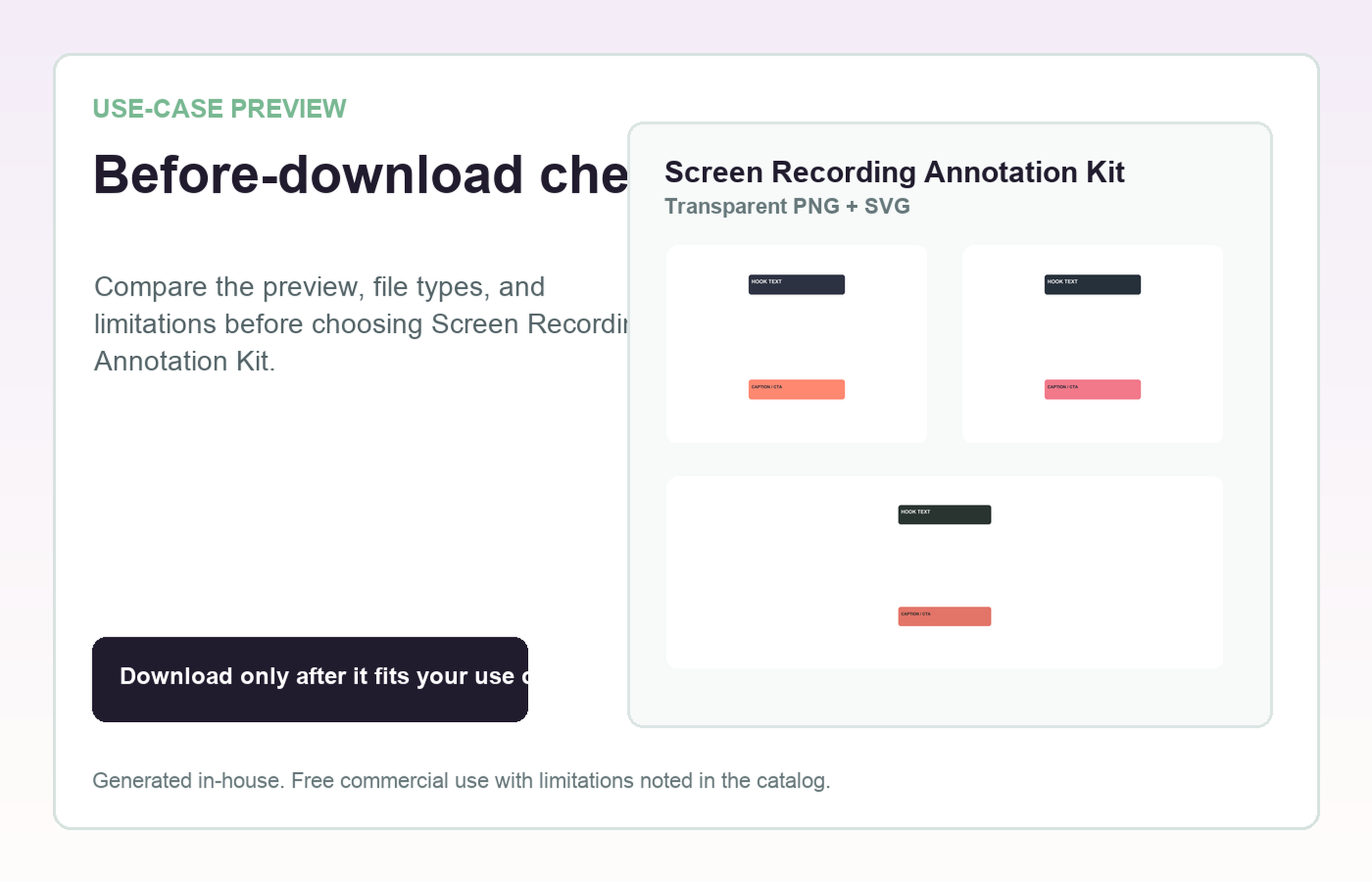 Screen Recording Annotation Kit Before-download check use-case preview