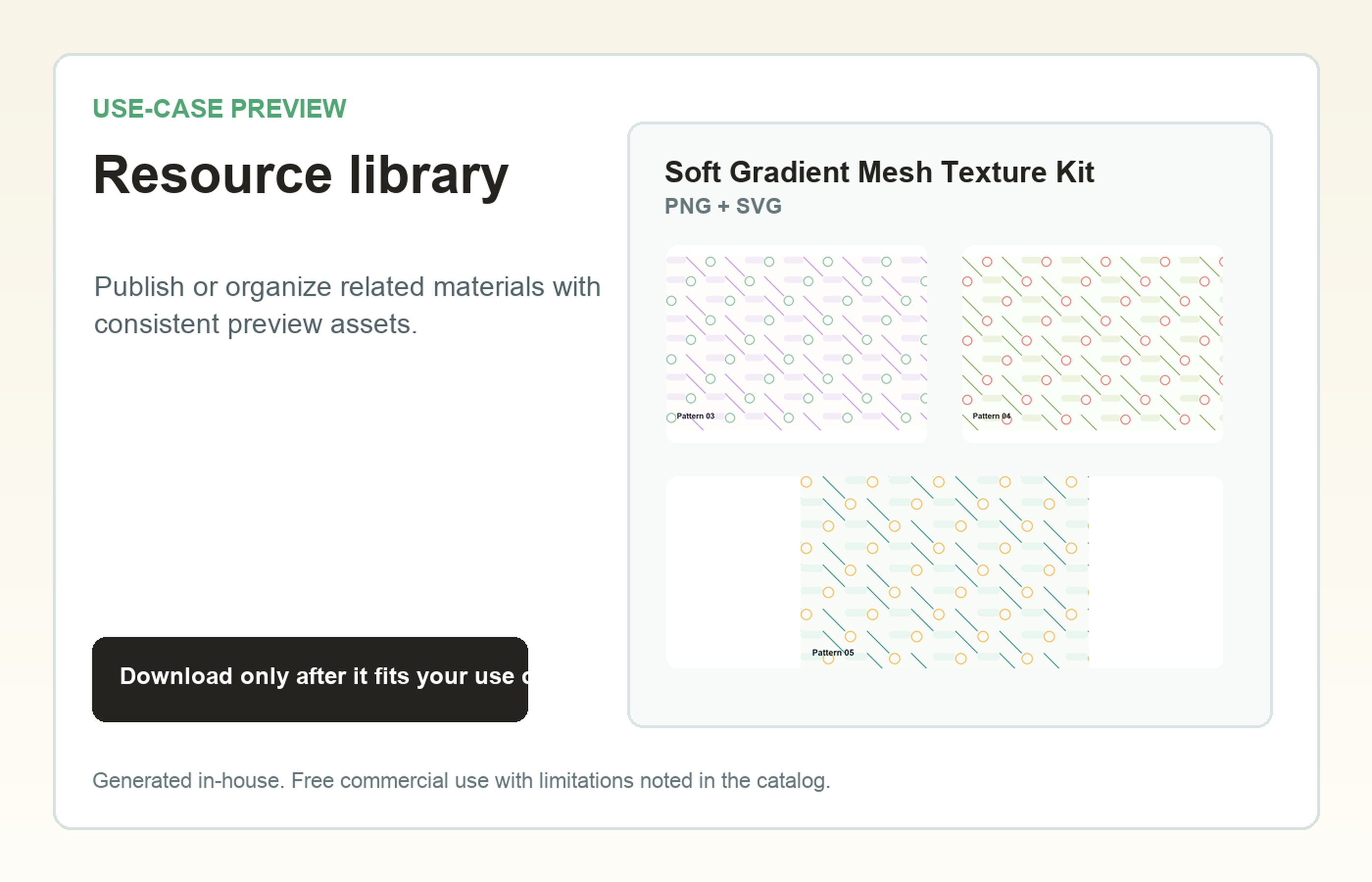 Soft Gradient Mesh Texture Kit Resource library use-case preview