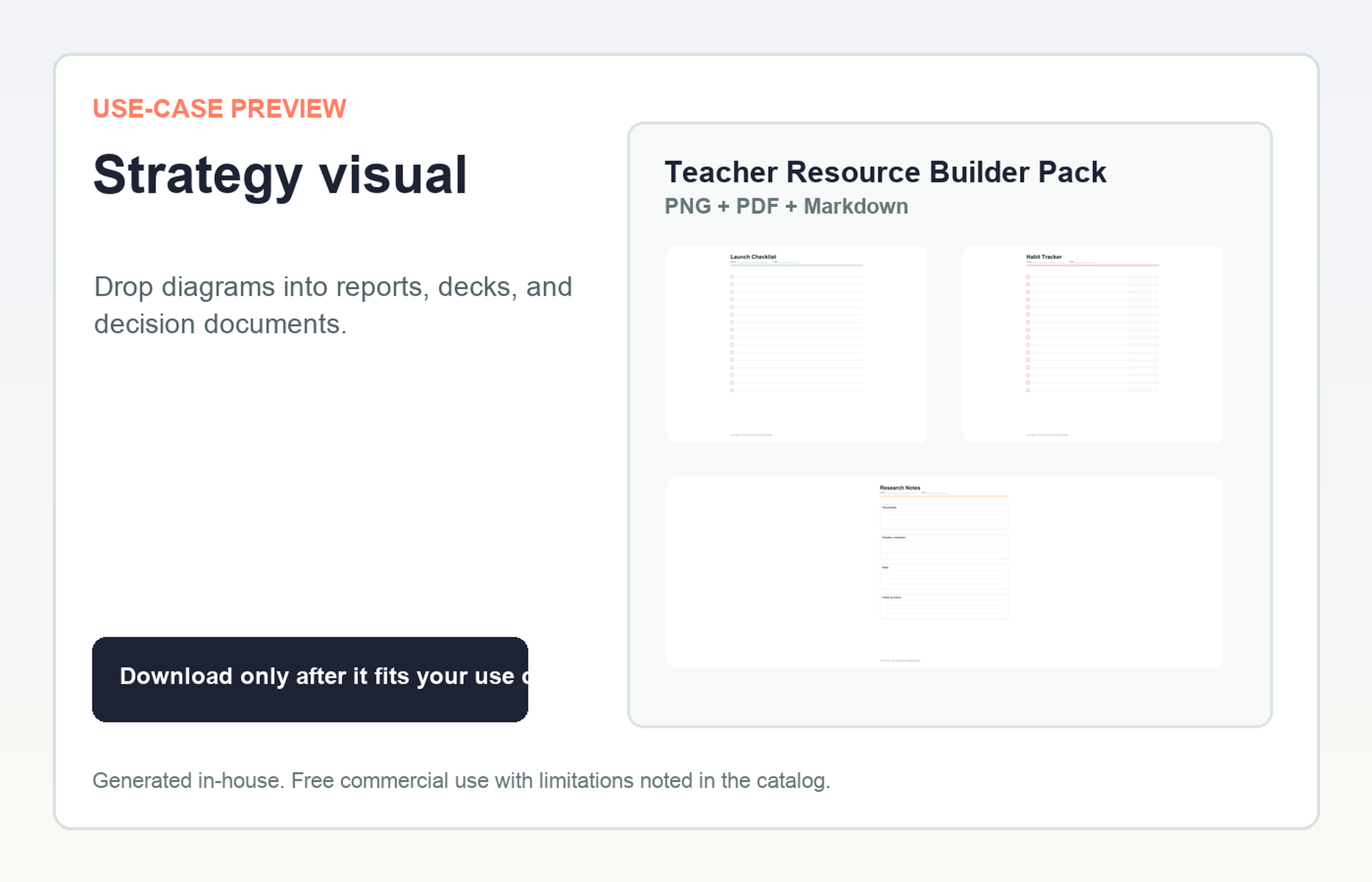 Teacher Resource Builder Pack Strategy visual use-case preview