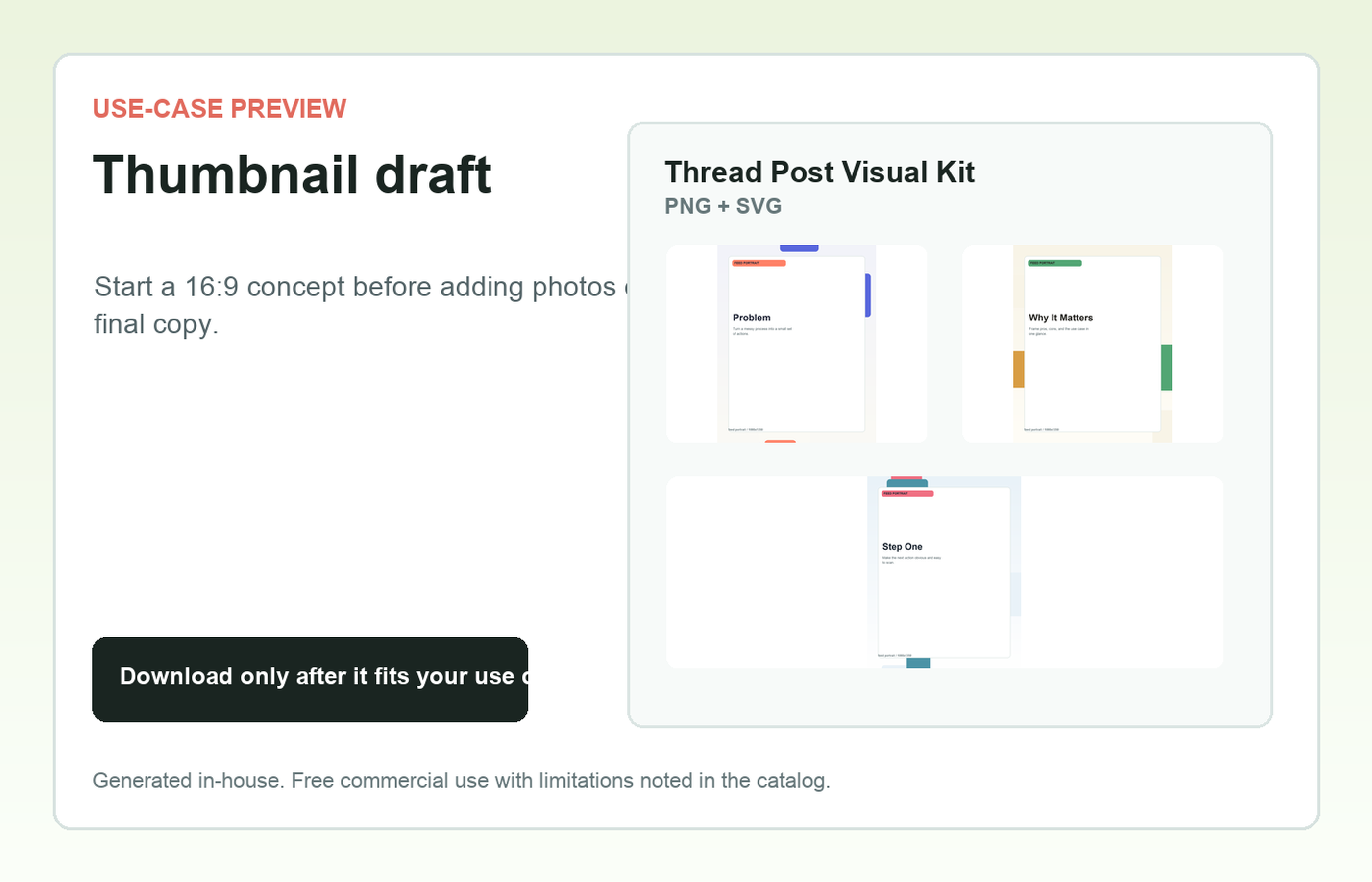 Thread Post Visual Kit Thumbnail draft use-case preview