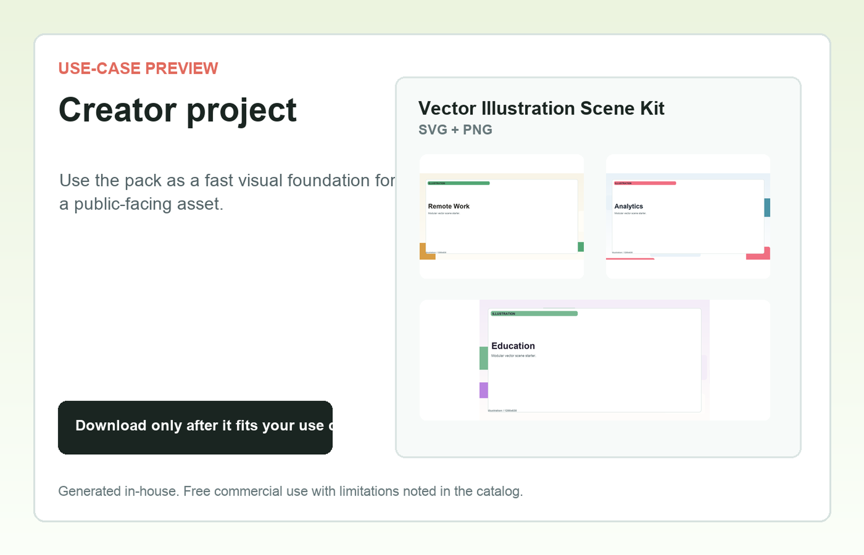Vector Illustration Scene Kit Creator project use-case preview