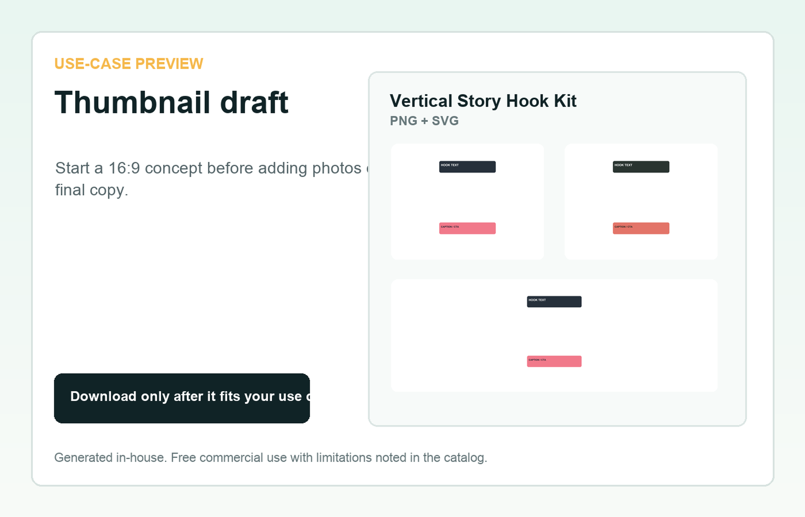 Vertical Story Hook Kit Thumbnail draft use-case preview