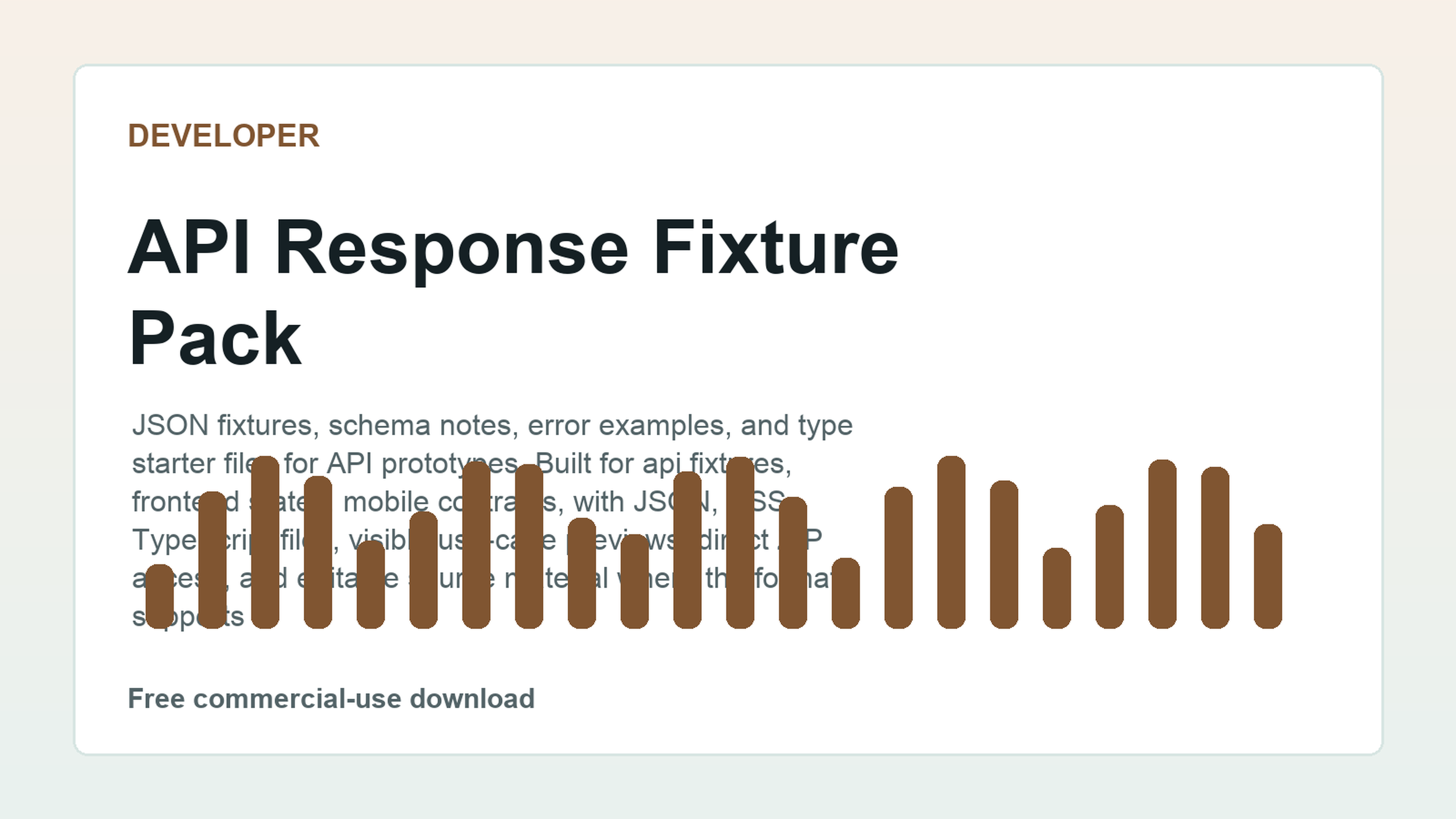 API Response Fixture Pack