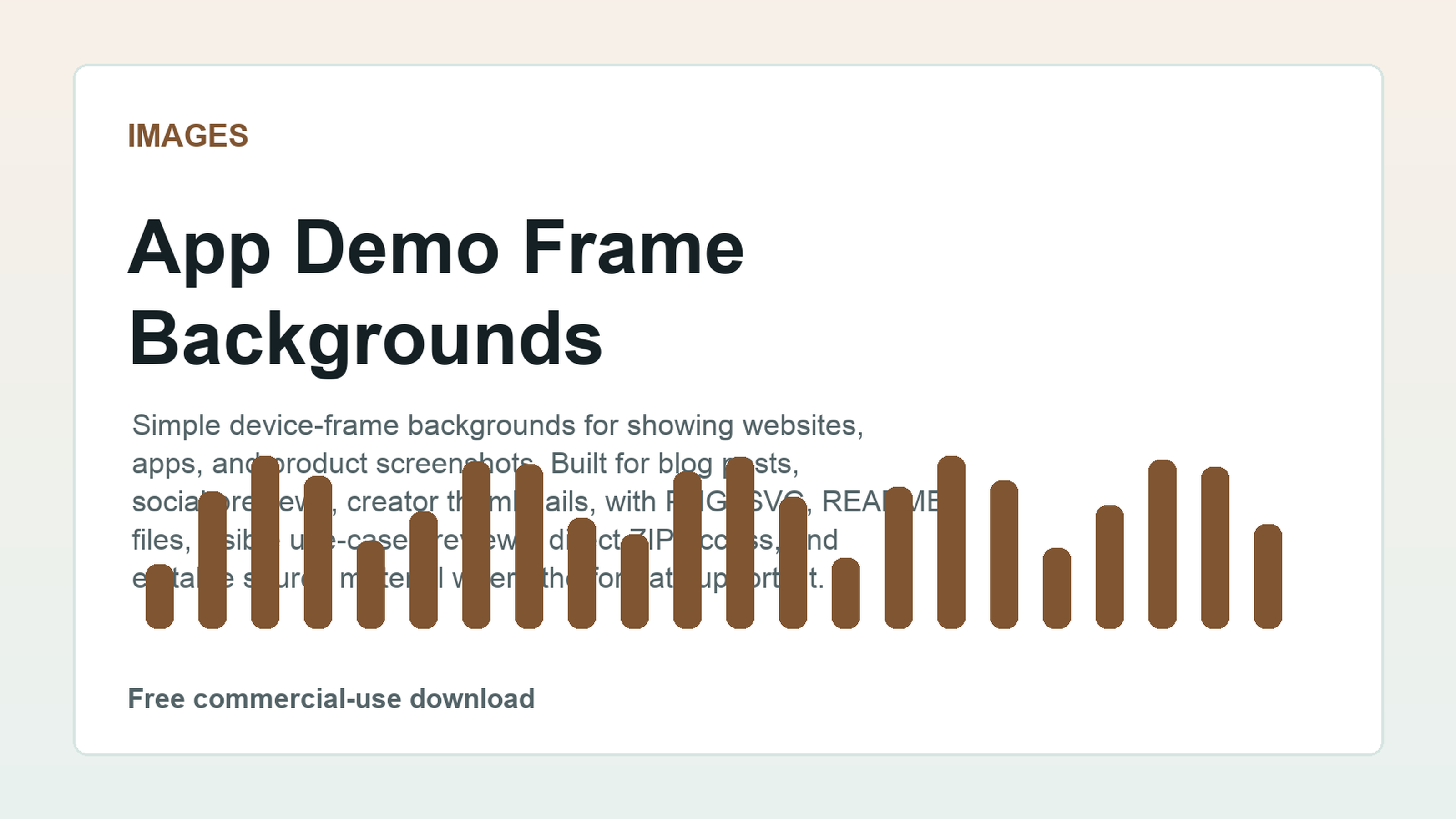 App Demo Frame Backgrounds