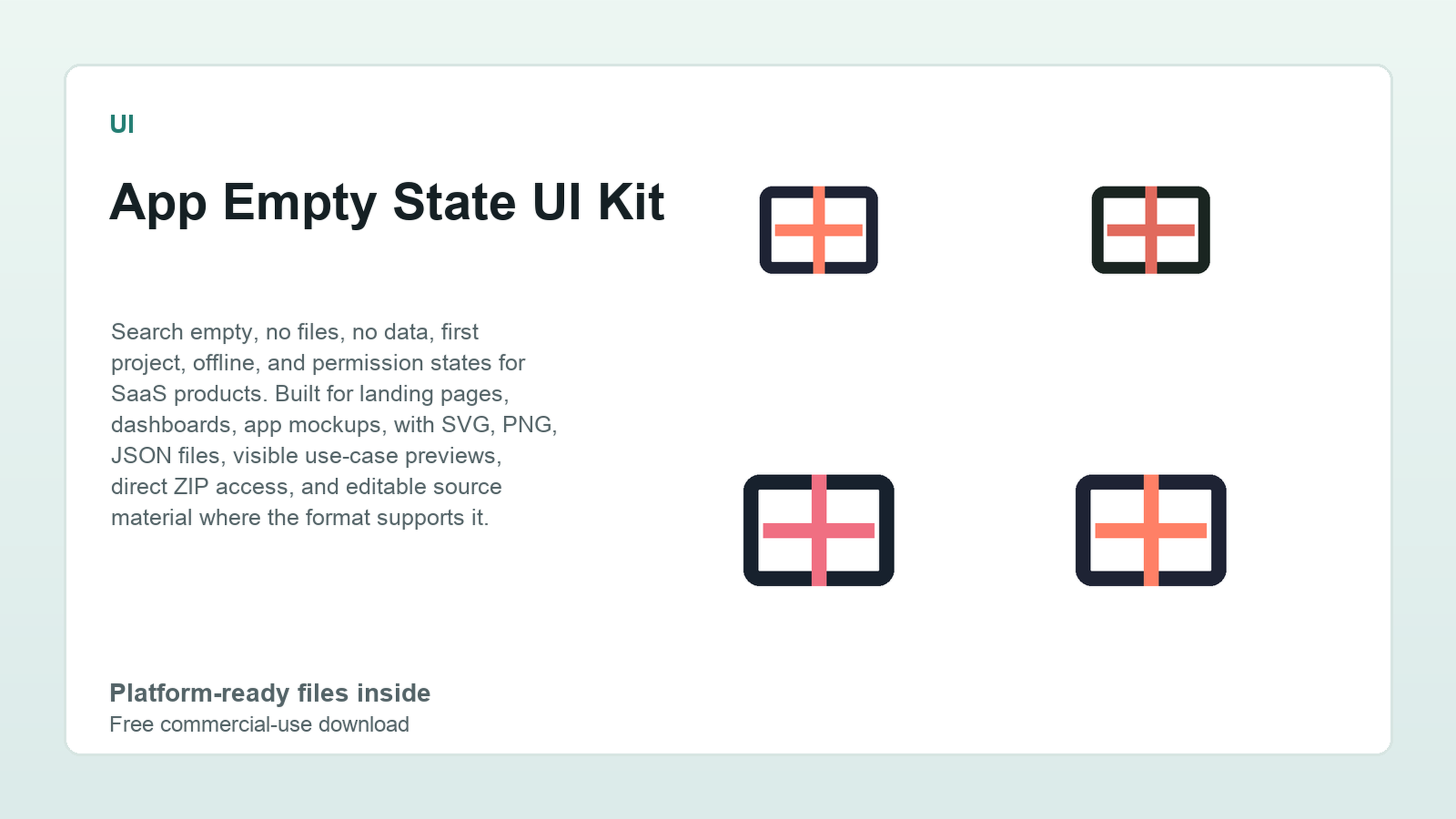 App Empty State UI Kit preview