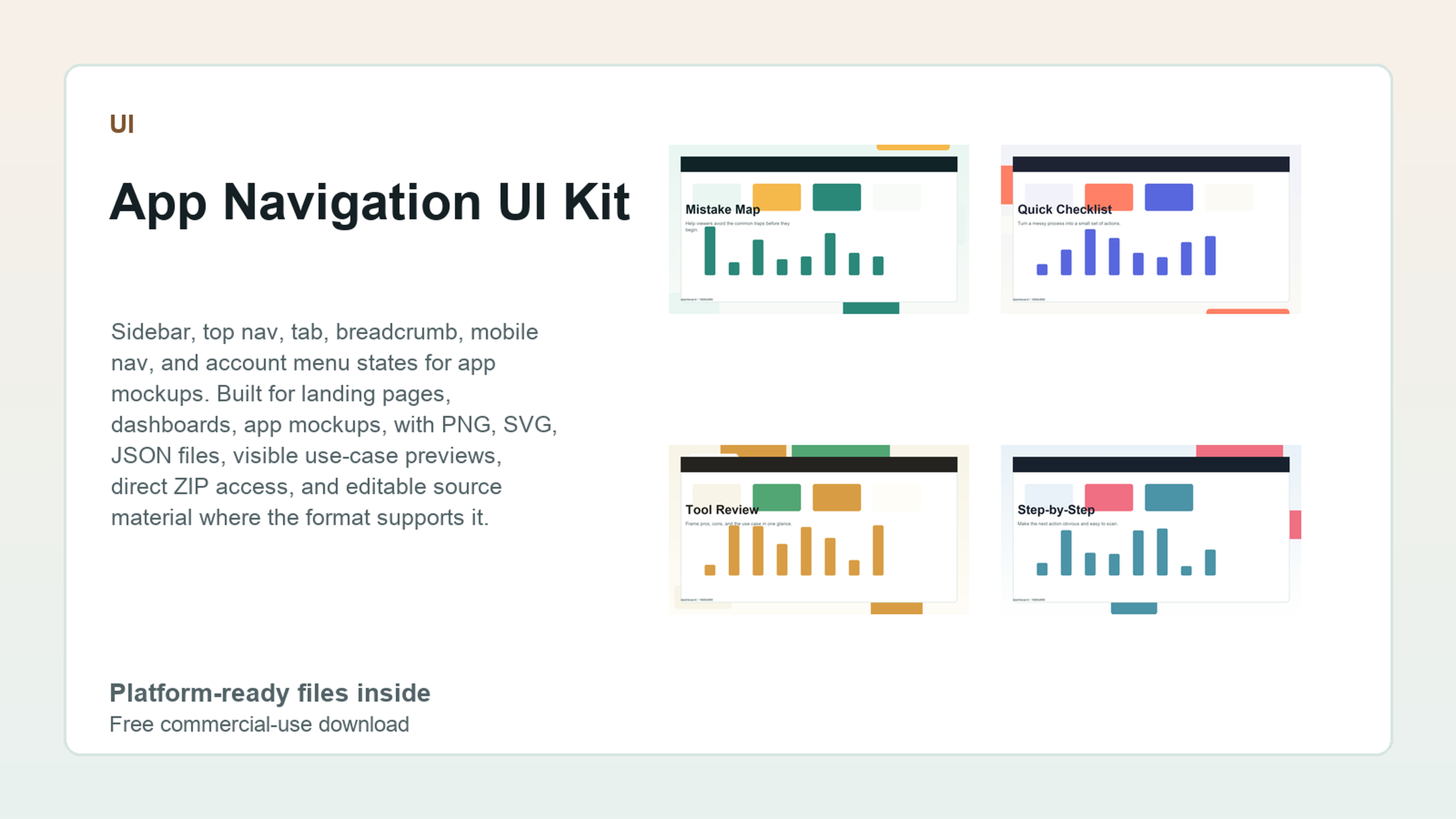 App Navigation UI Kit