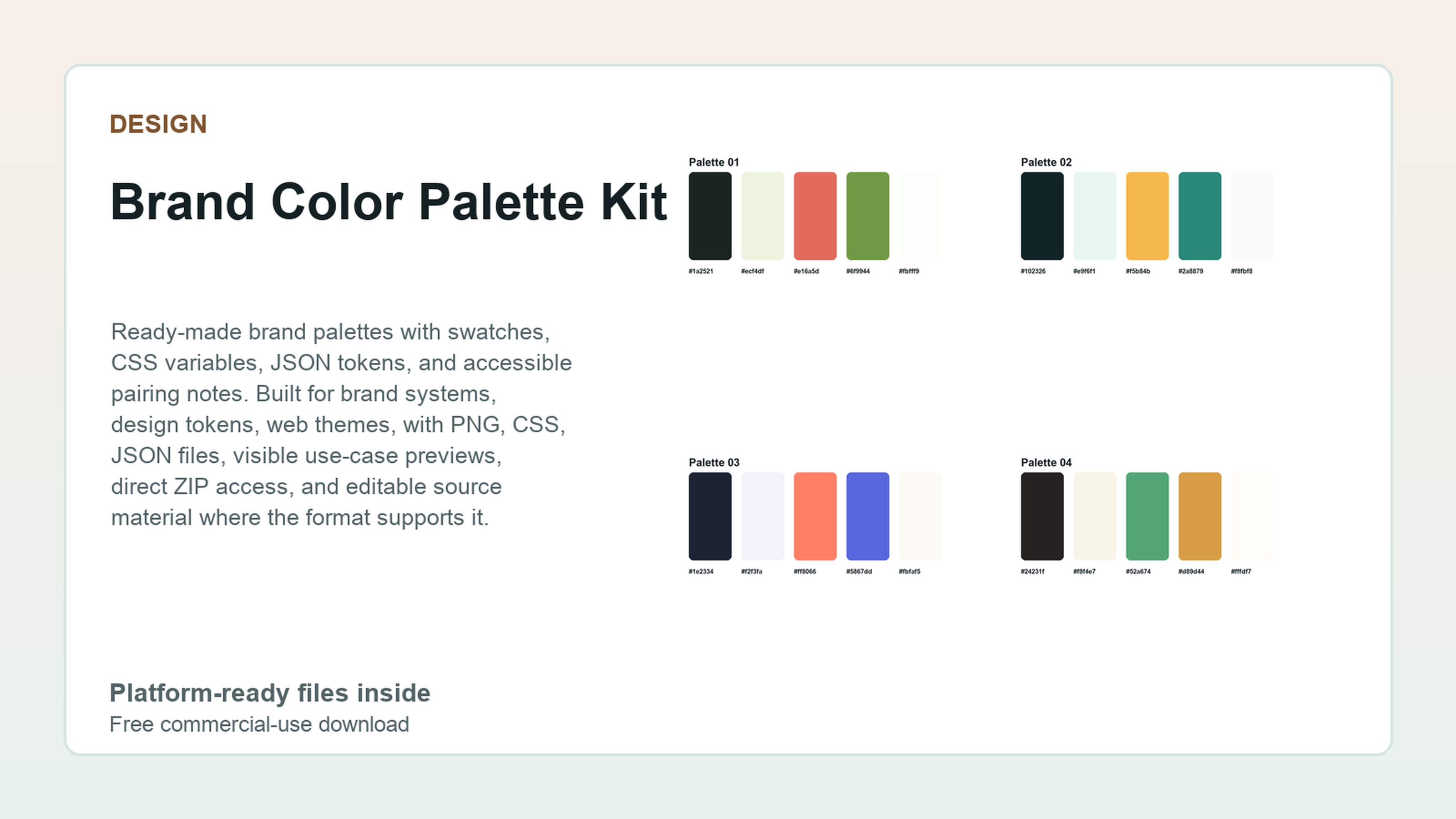 Brand Color Palette Kit