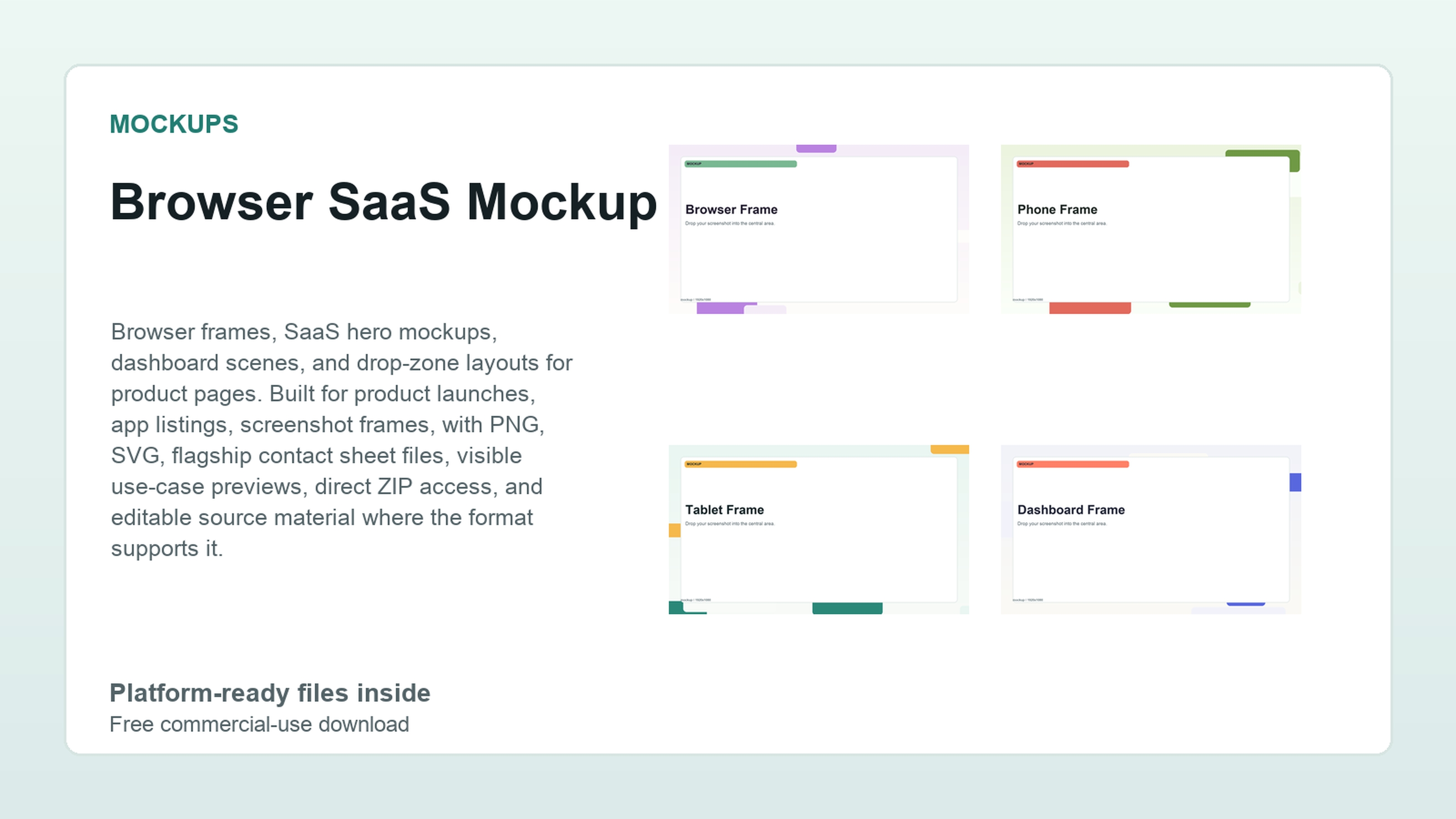 Browser SaaS Mockup Lab preview