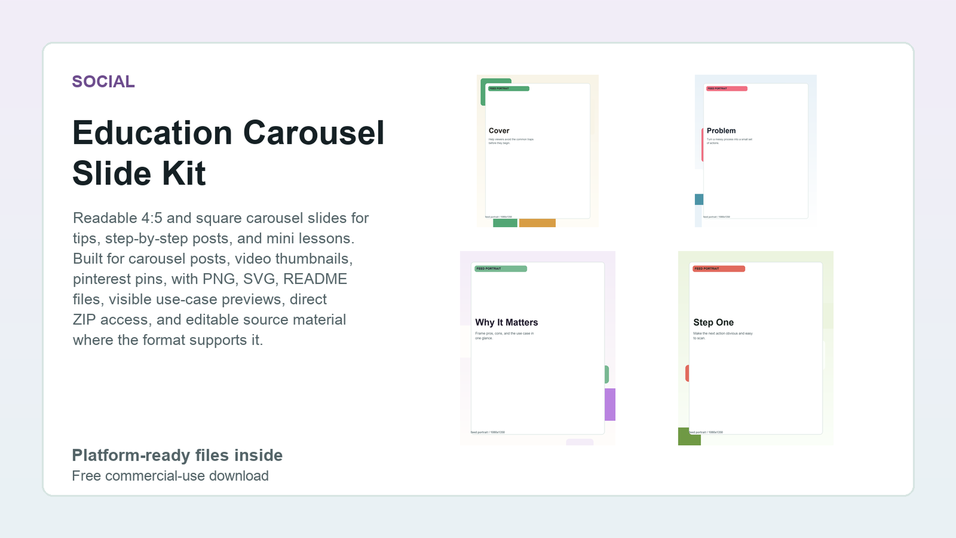 Education Carousel Slide Kit preview