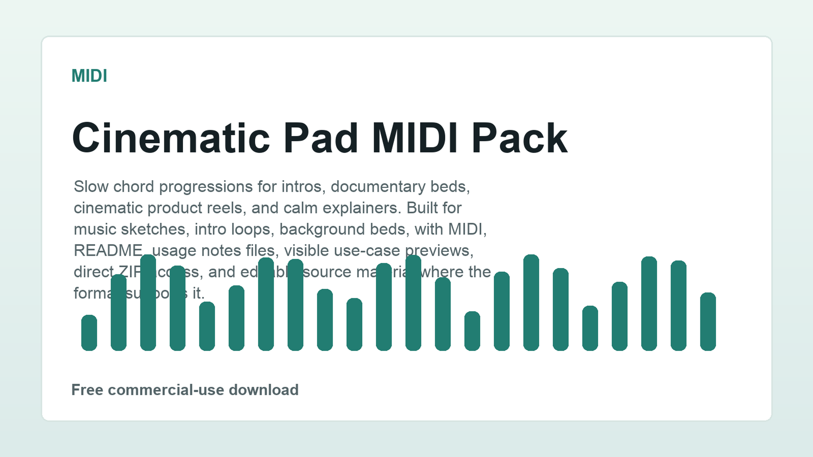Cinematic Pad MIDI Pack preview