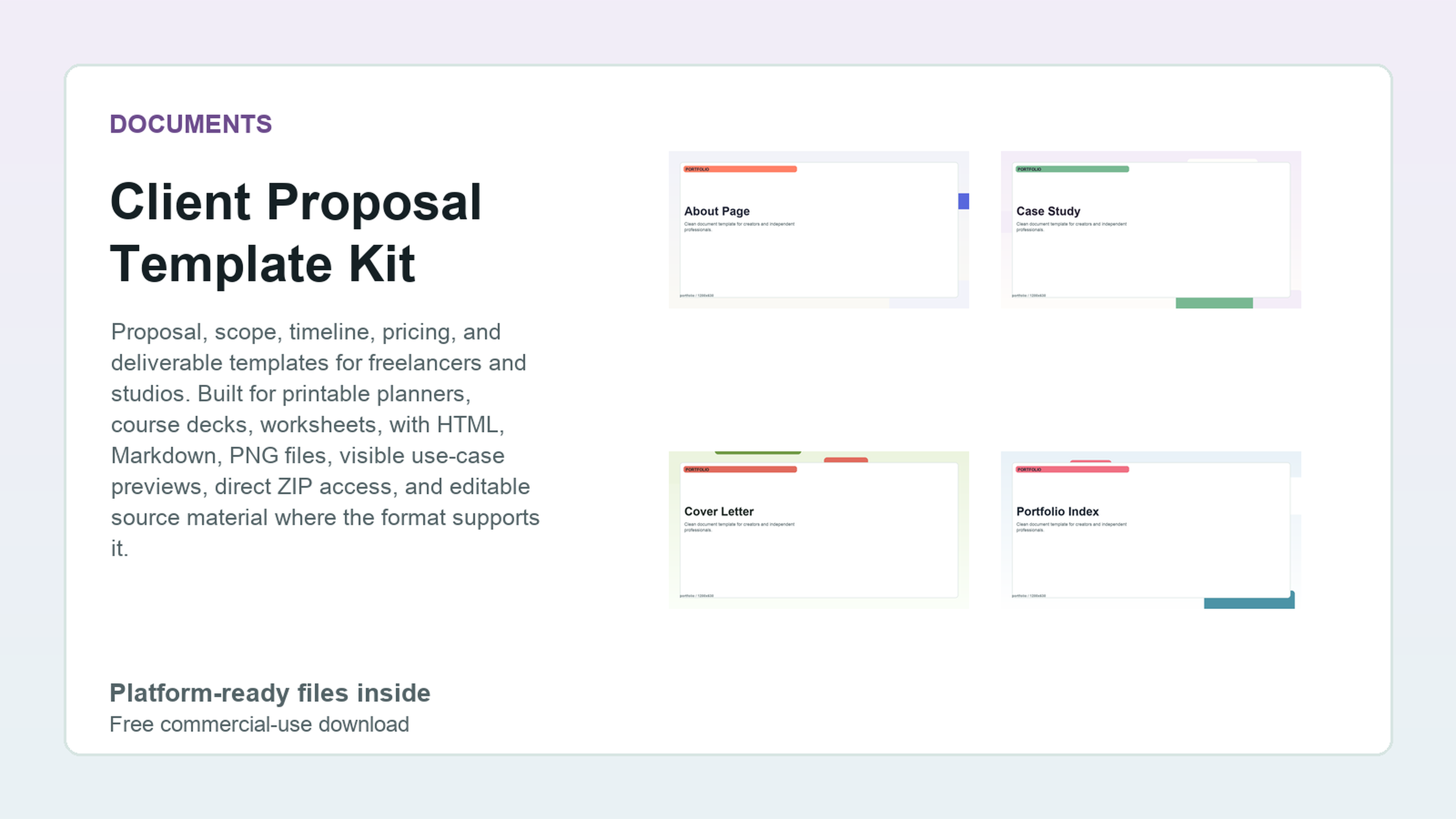 Client Proposal Template Kit