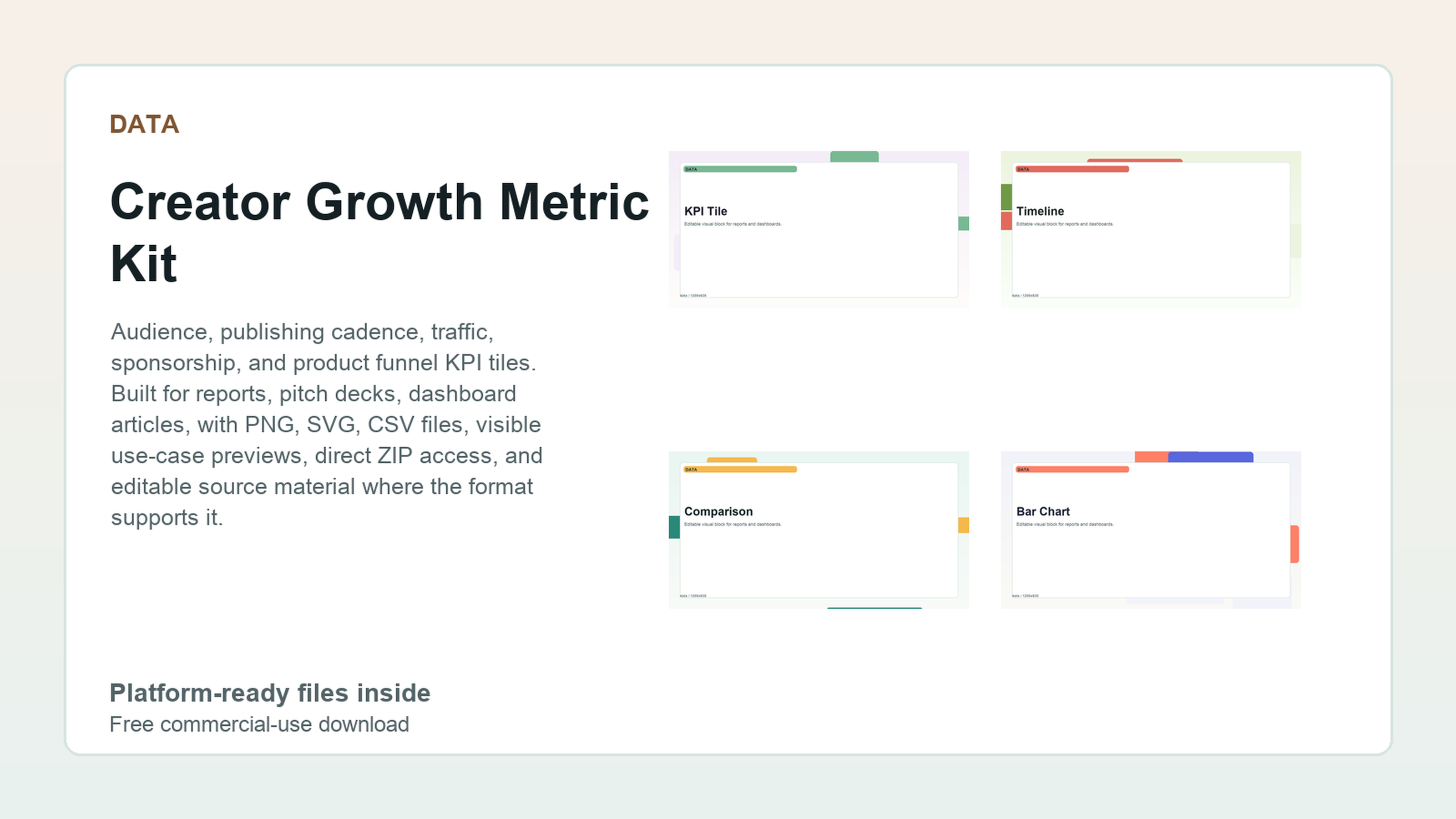 Creator Growth Metric Kit preview