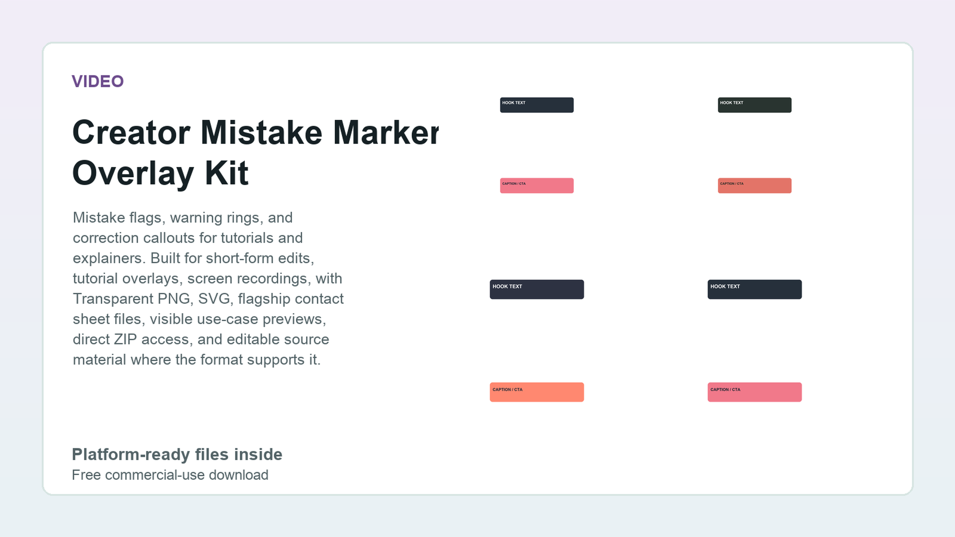 Creator Mistake Marker Overlay Kit preview
