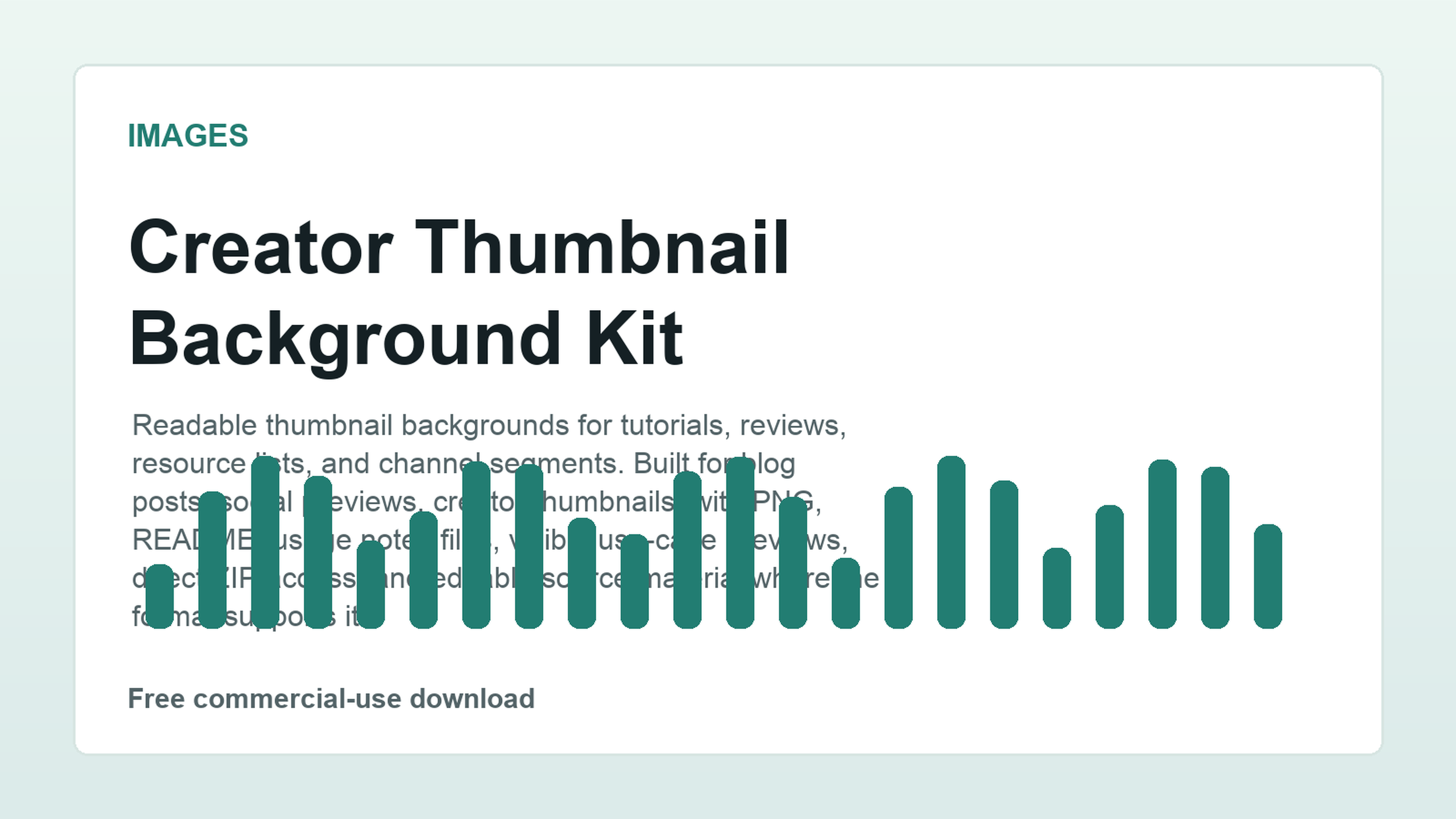 Creator Thumbnail Background Kit