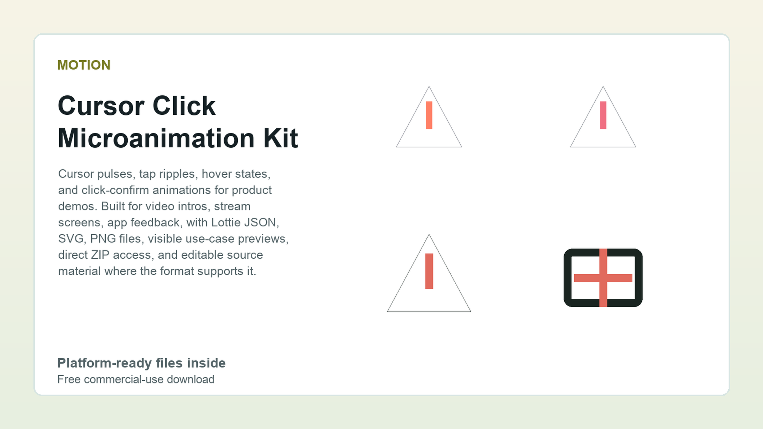 Cursor Click Microanimation Kit preview