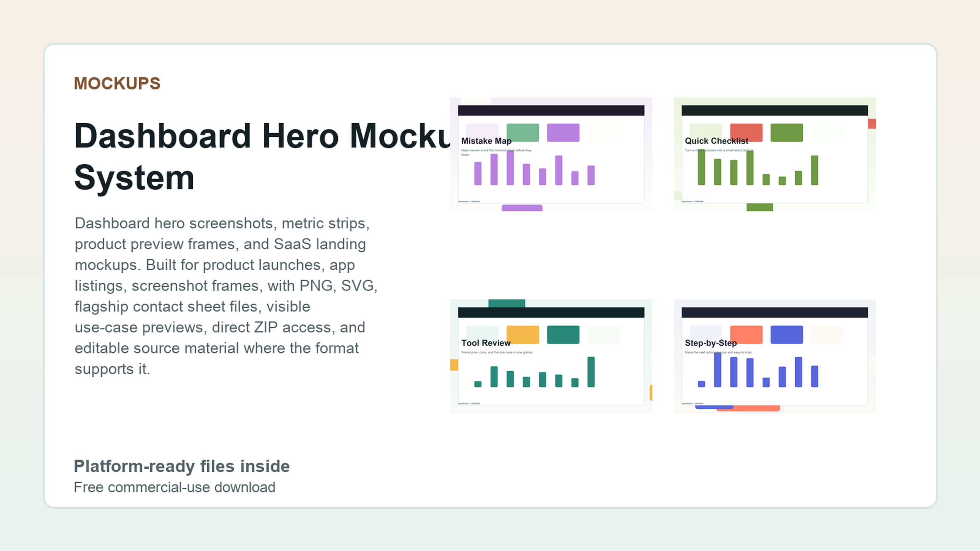 Dashboard Hero Mockup System preview