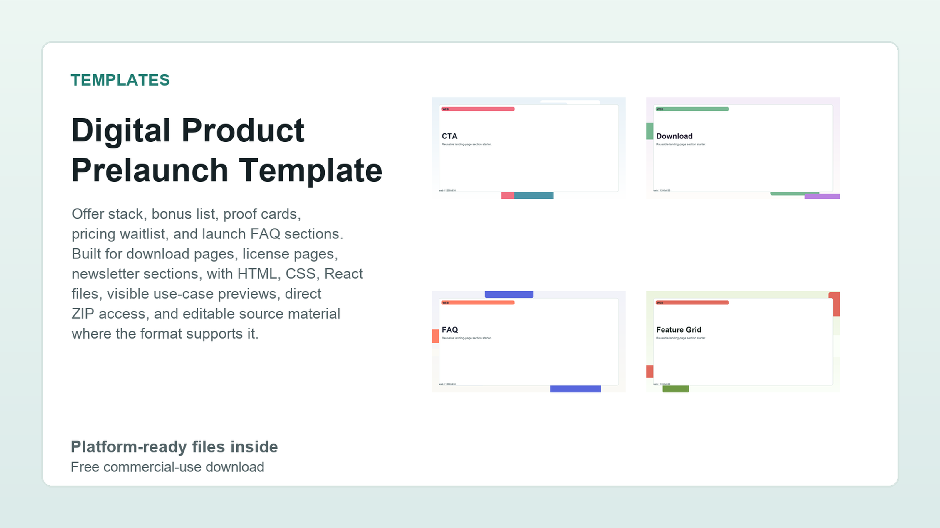 Digital Product Prelaunch Template
