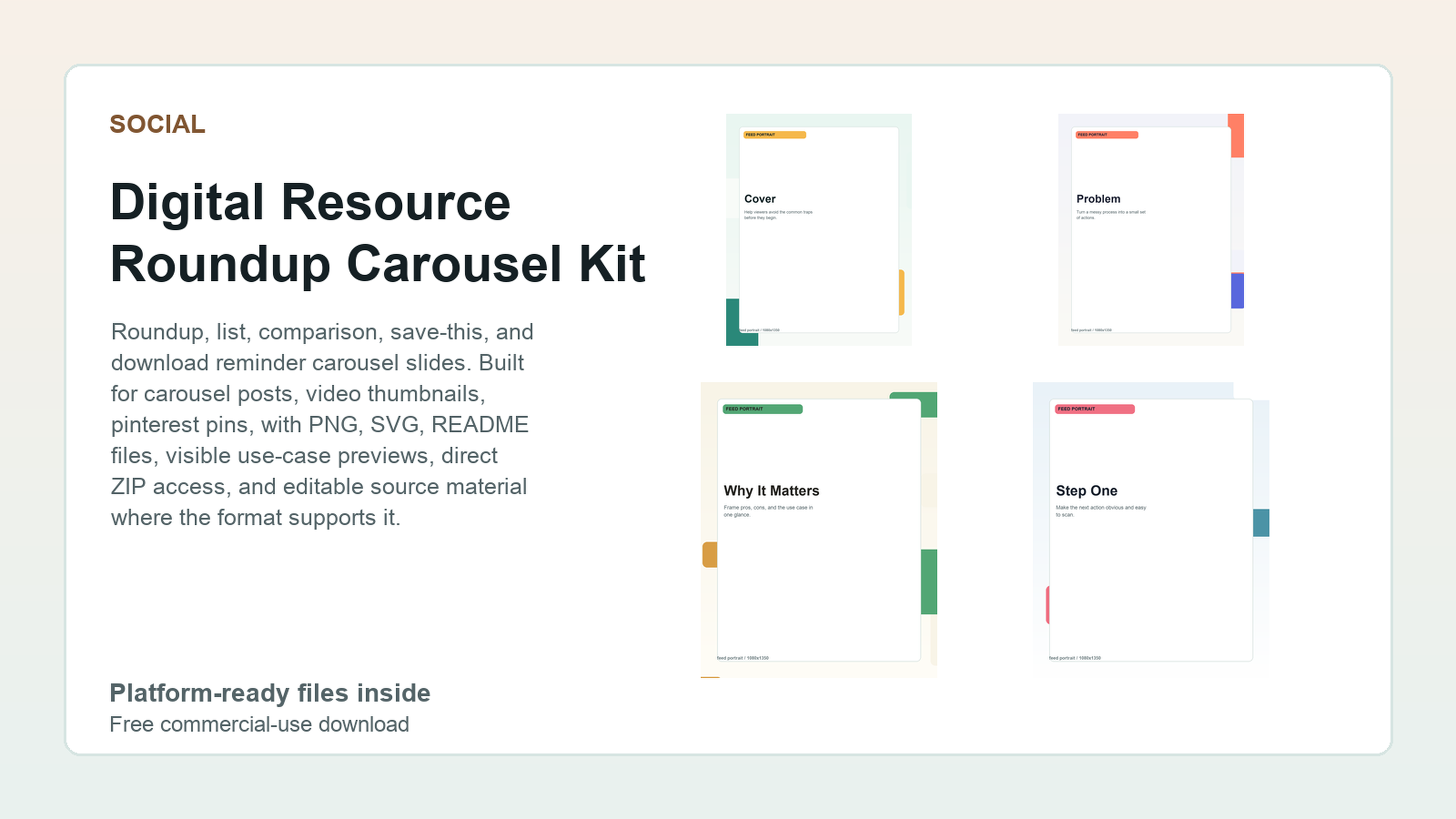 Digital Resource Roundup Carousel Kit