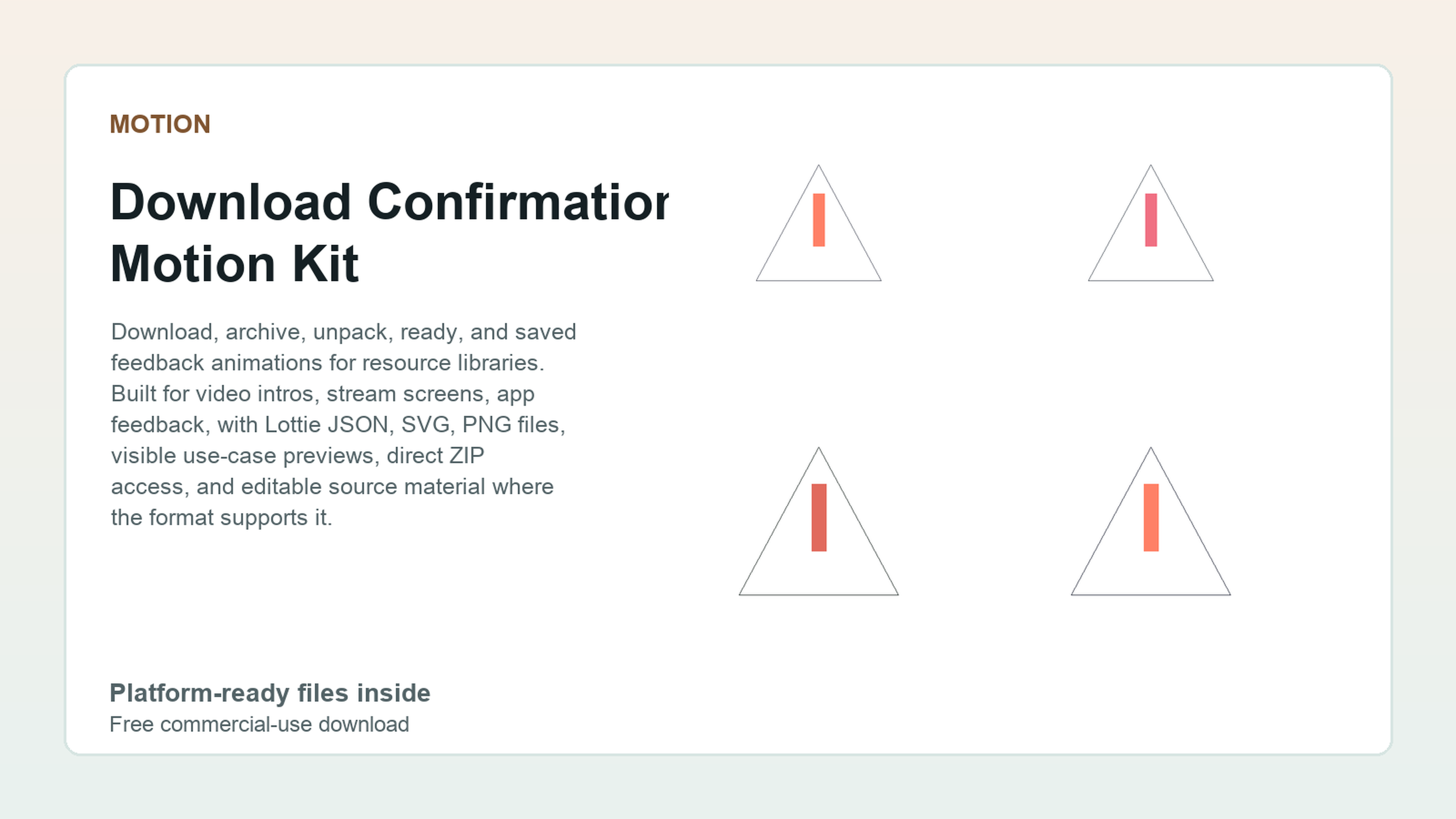 Download Confirmation Motion Kit preview
