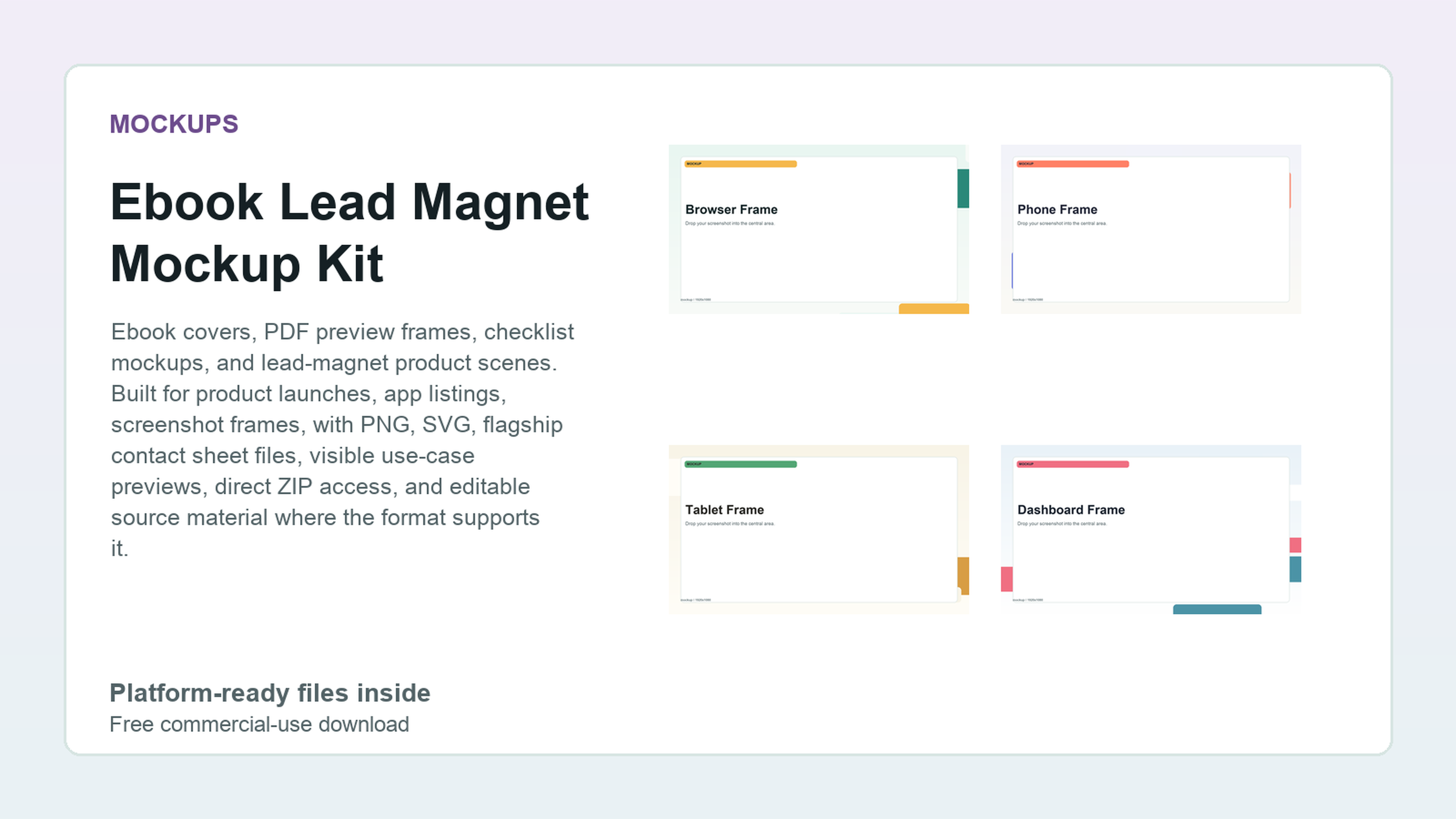 Ebook Lead Magnet Mockup Kit