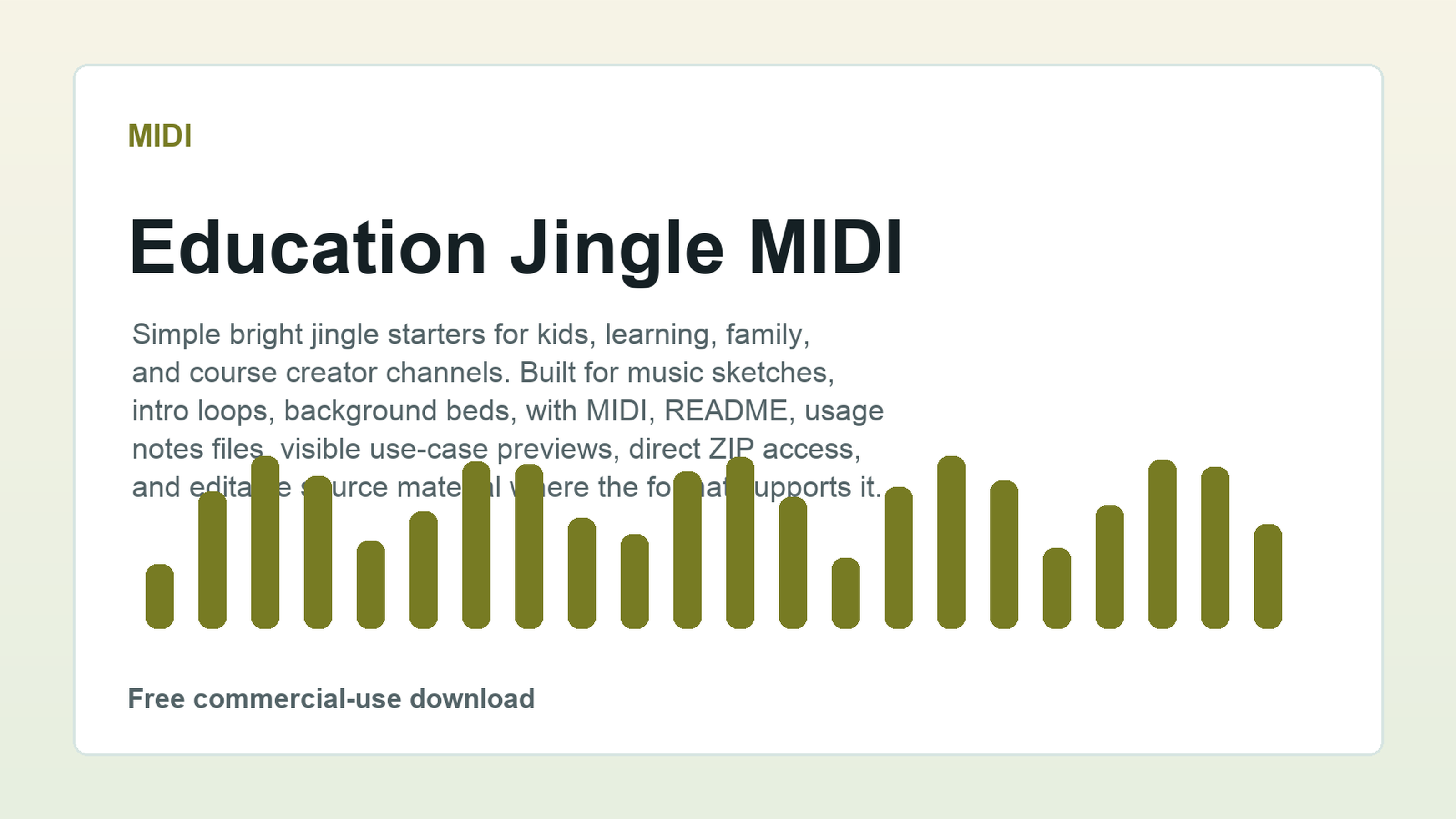 Education Jingle MIDI preview