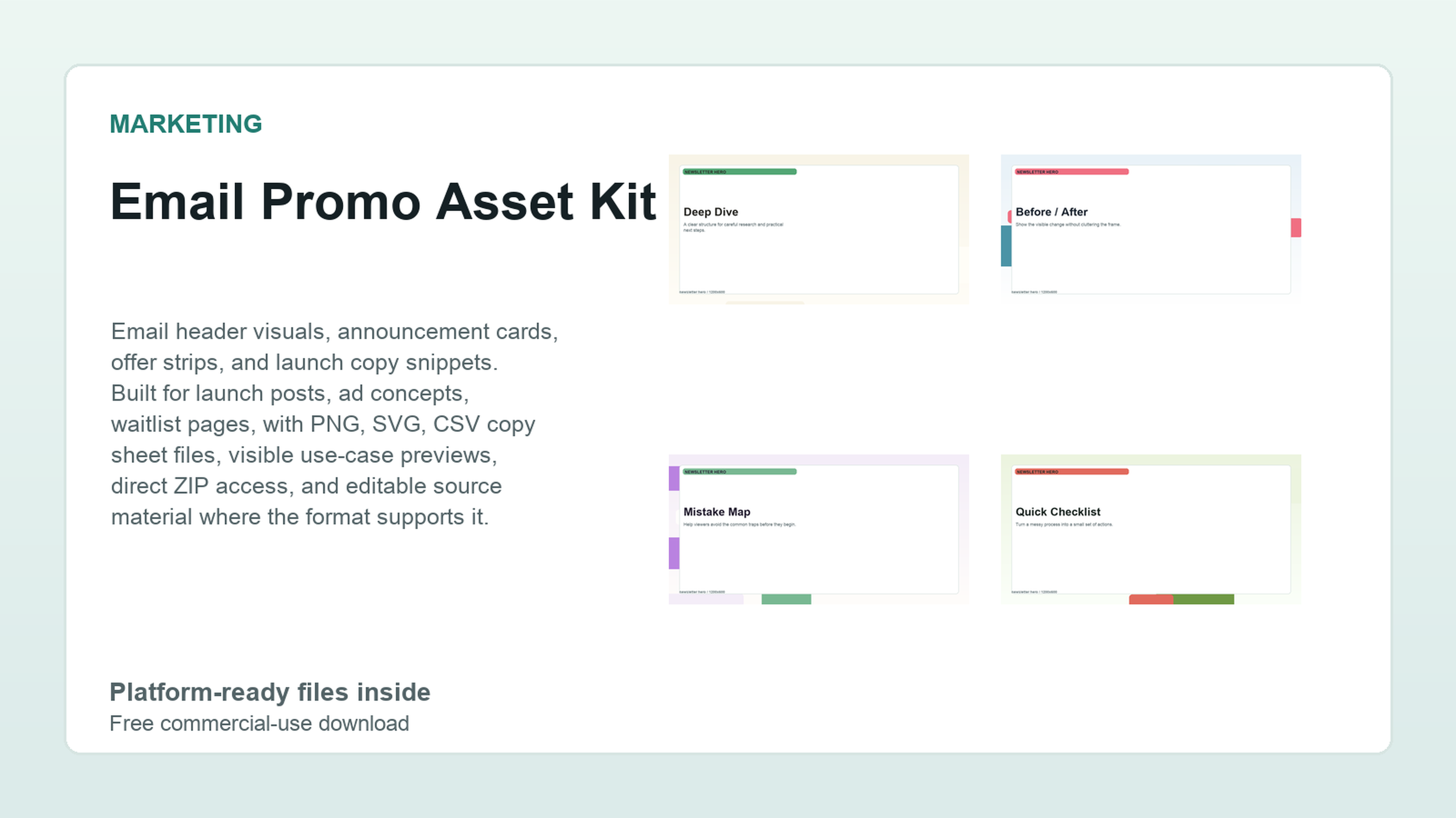 Email Promo Asset Kit preview