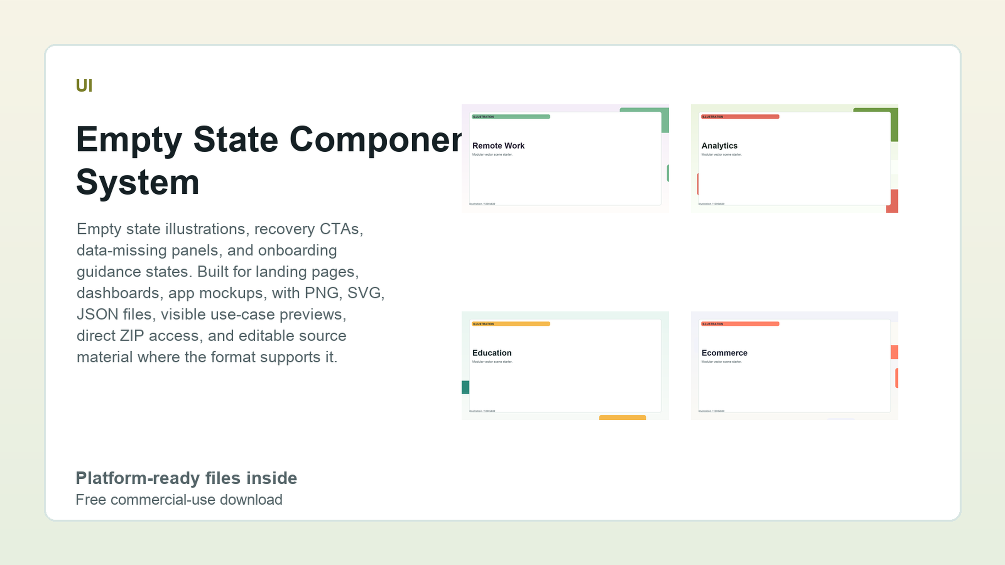 Empty State Component System preview