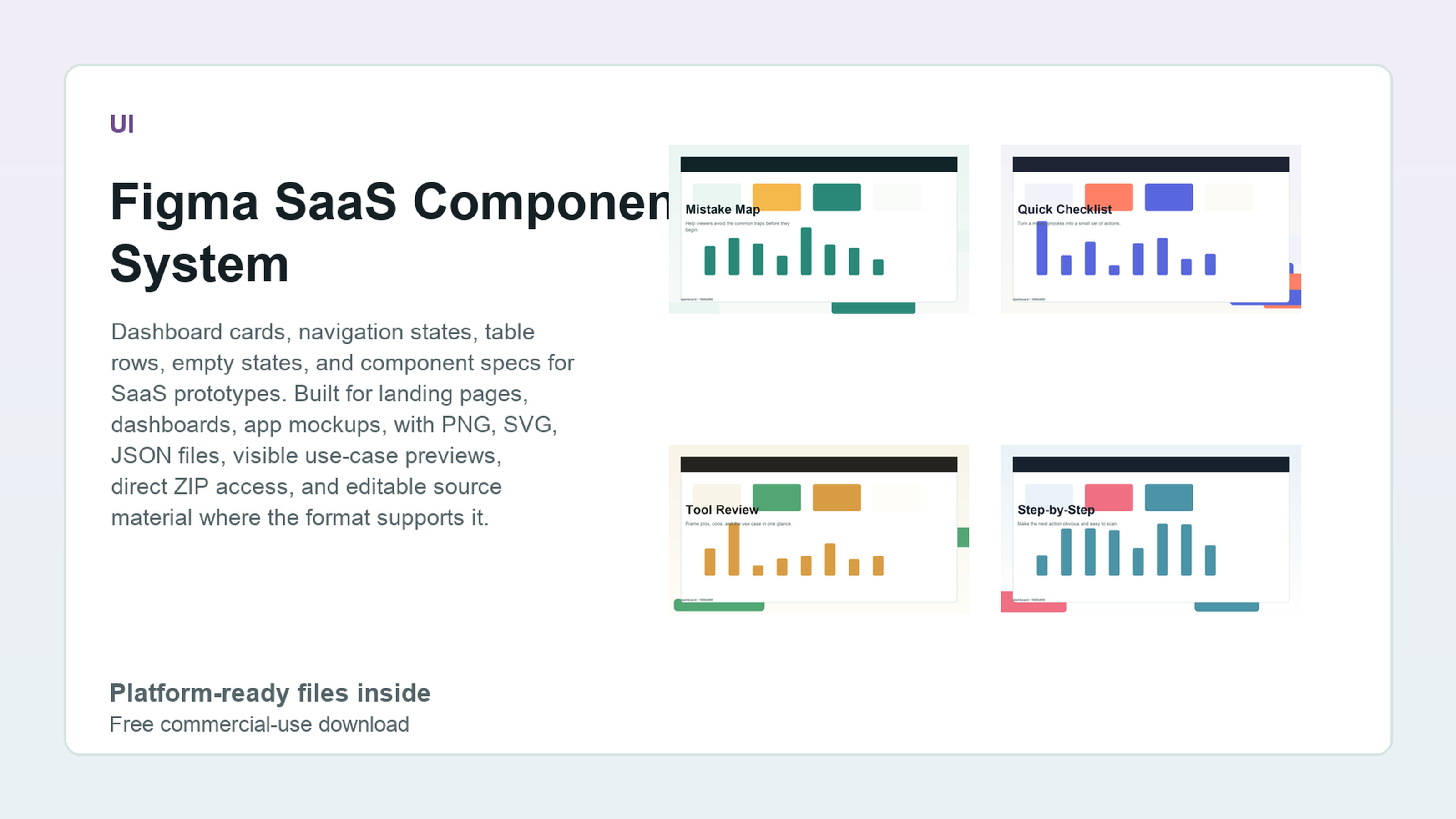 Figma SaaS Component System preview