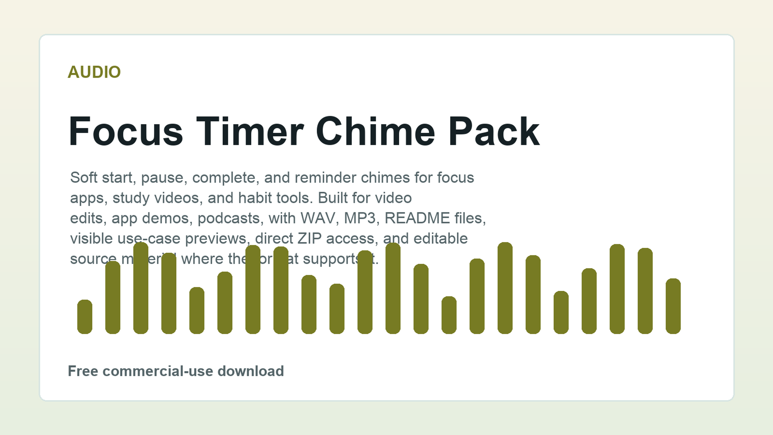 Focus Timer Chime Pack