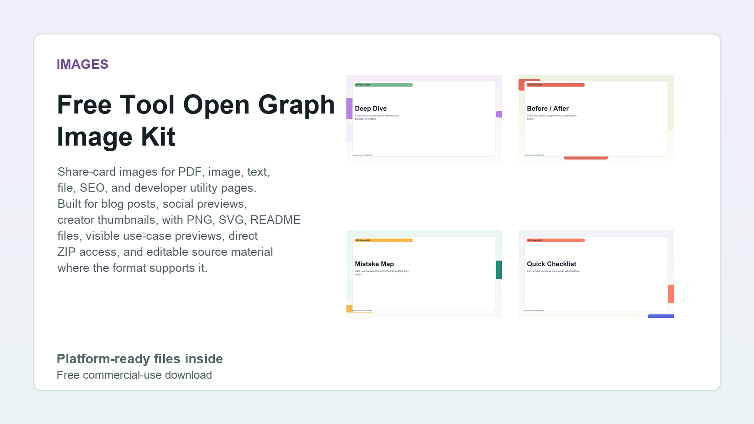 Free Tool Open Graph Image Kit