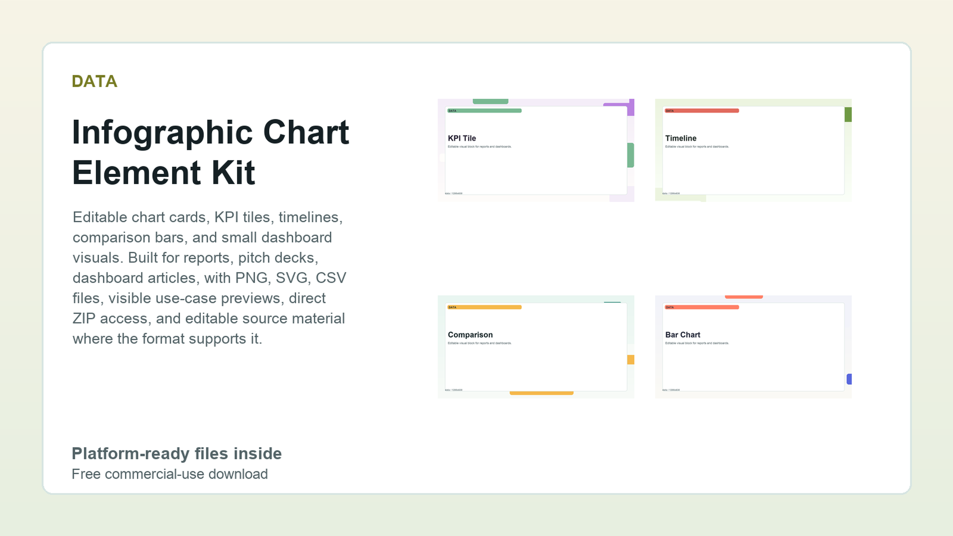 Infographic Chart Element Kit preview