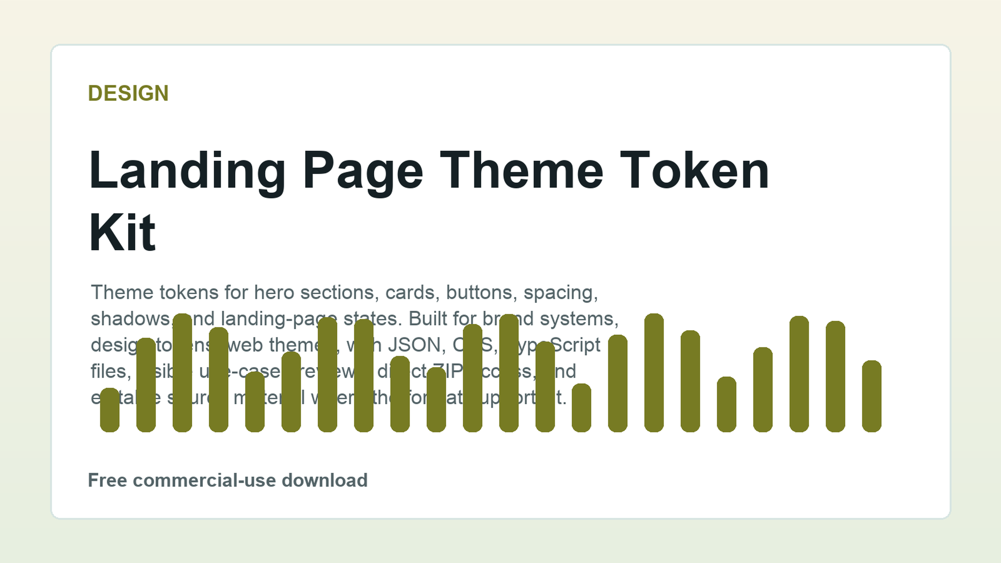 Landing Page Theme Token Kit